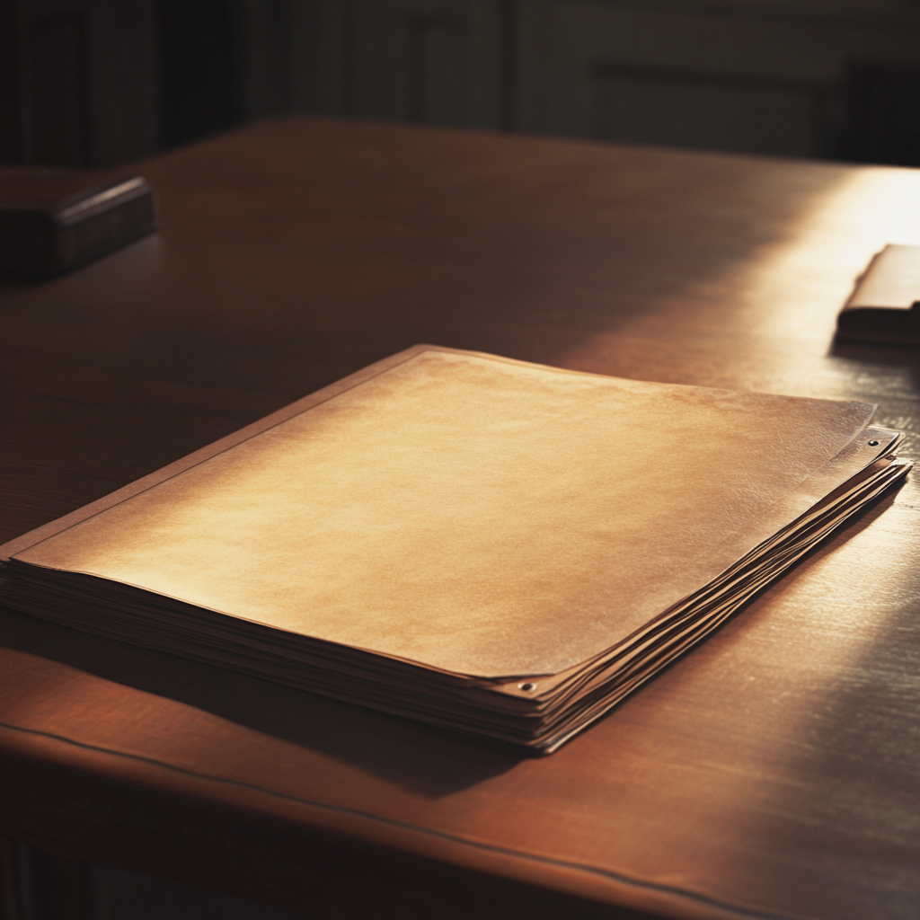 A file on a table | Source: Midjourney