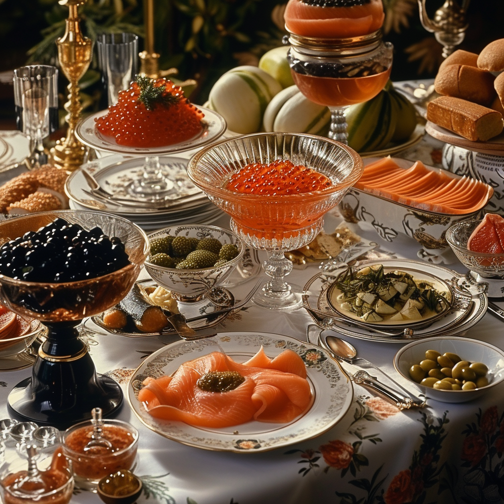 Caviar sur une table | Source : Midjourney