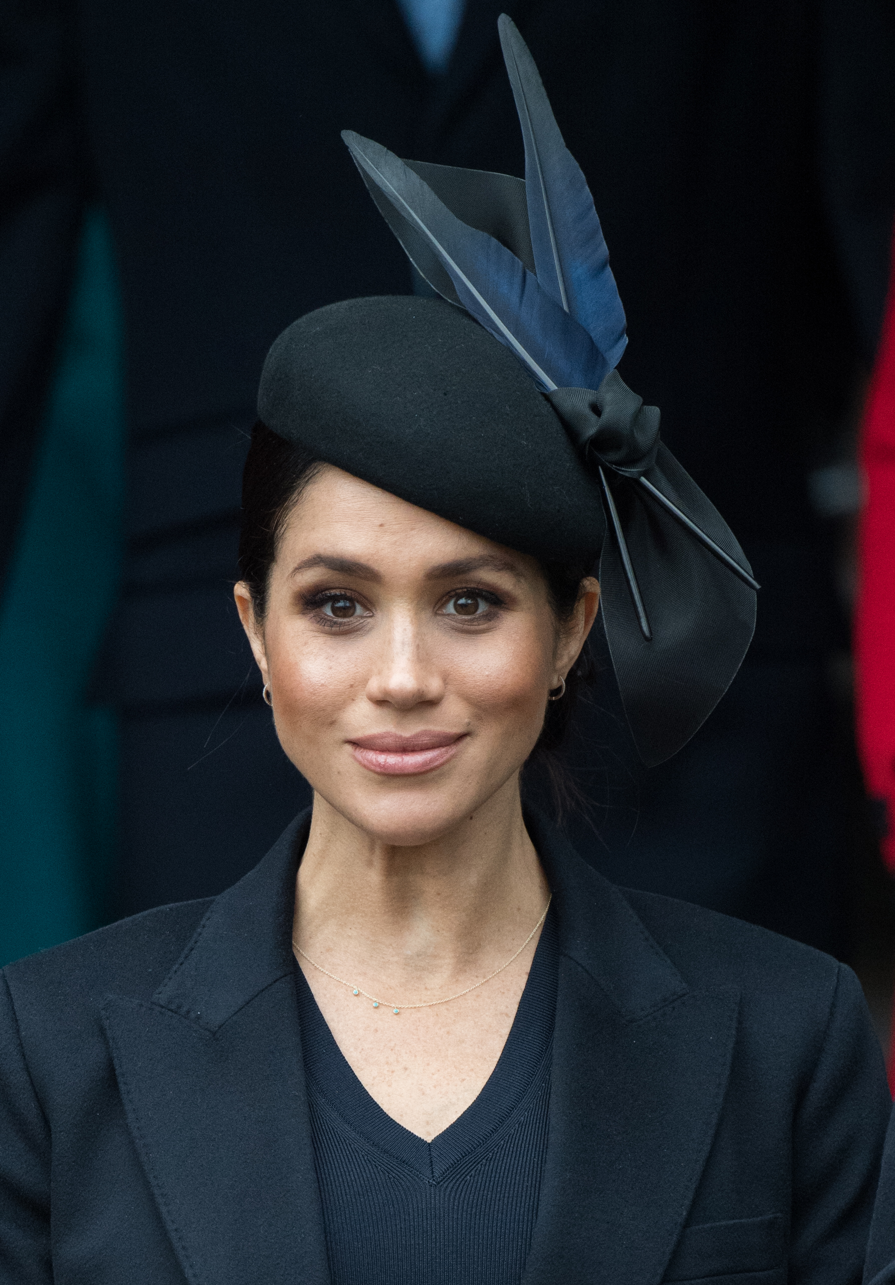 Meghan Markle assiste au service religieux du jour de Noël à l'église St Mary Magdalene sur le domaine de Sandringham le 25 décembre 2018 | Source : Getty Images