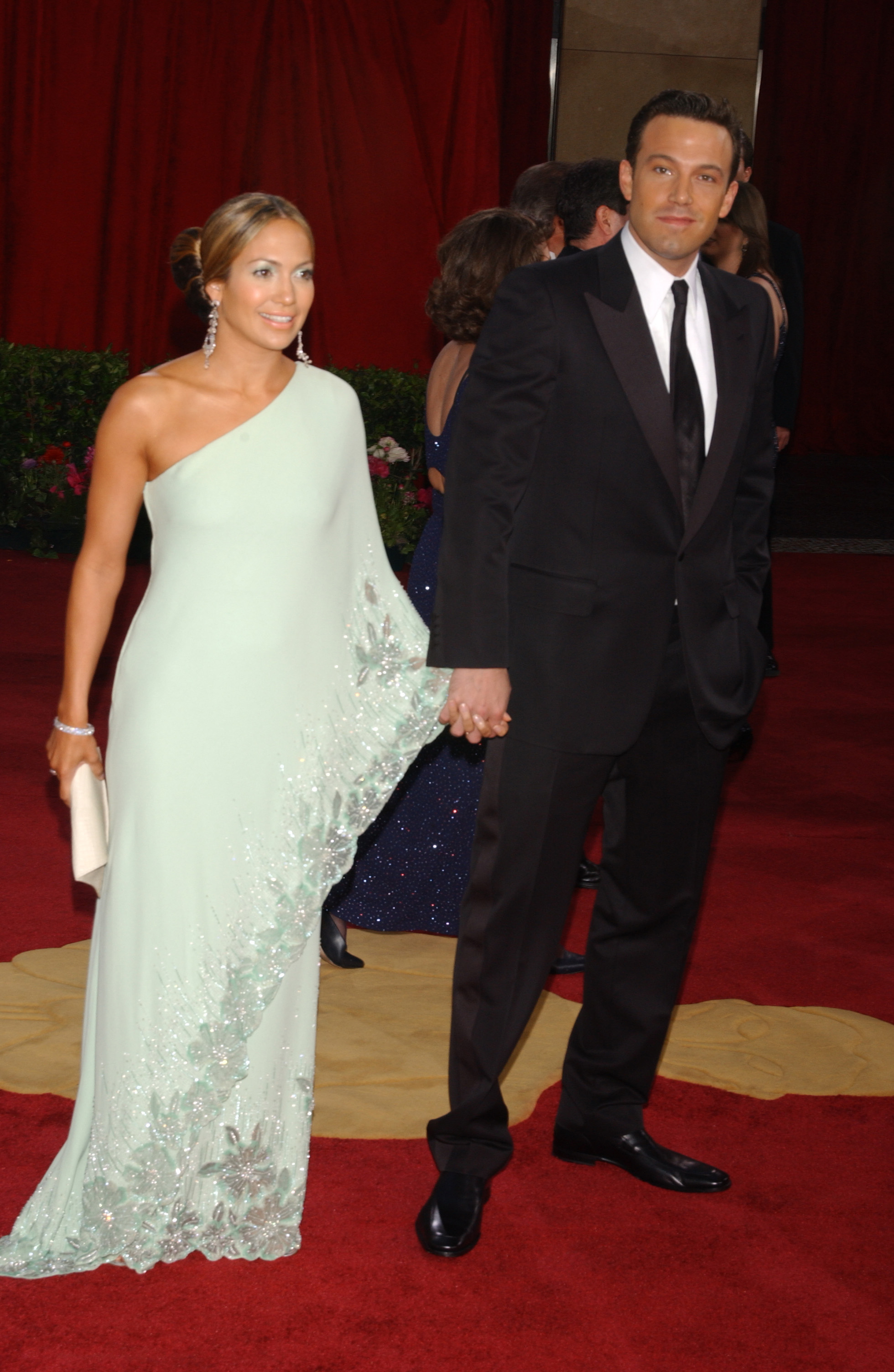 Jennifer Lopez et Ben Affleck lors de la 75e cérémonie des Oscars en 2003. | Source : Getty Images