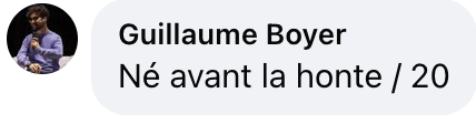 Capture d'écran du commentaire d'un internaute I Source : Facebook