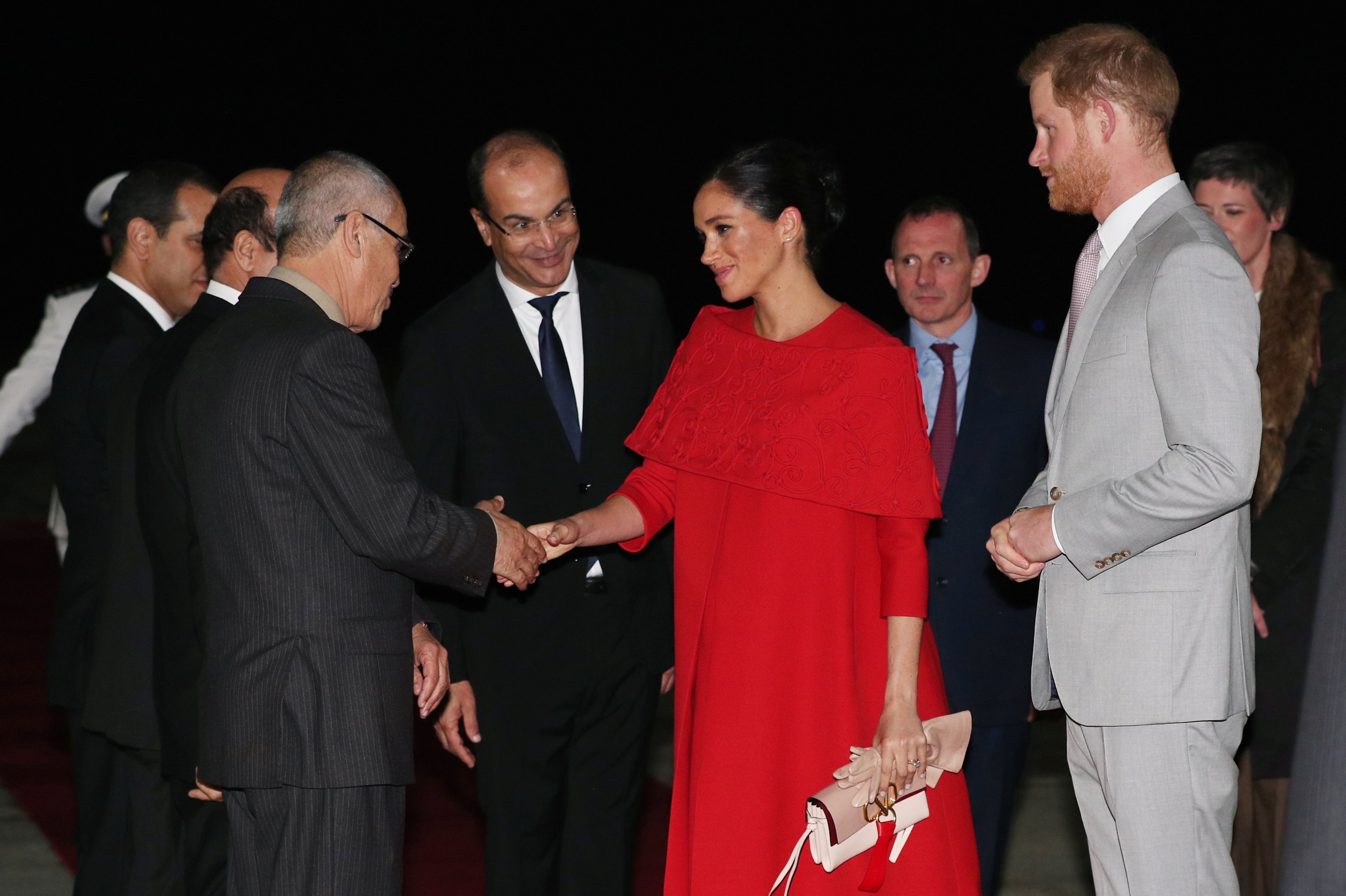 Meghan Markle et le Prince Harry arrivent au Maroc en février 2019 | Photo : Getty Images