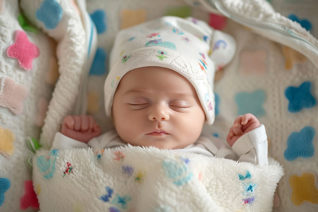 Gros plan sur un nouveau-né | Source : Midjourney