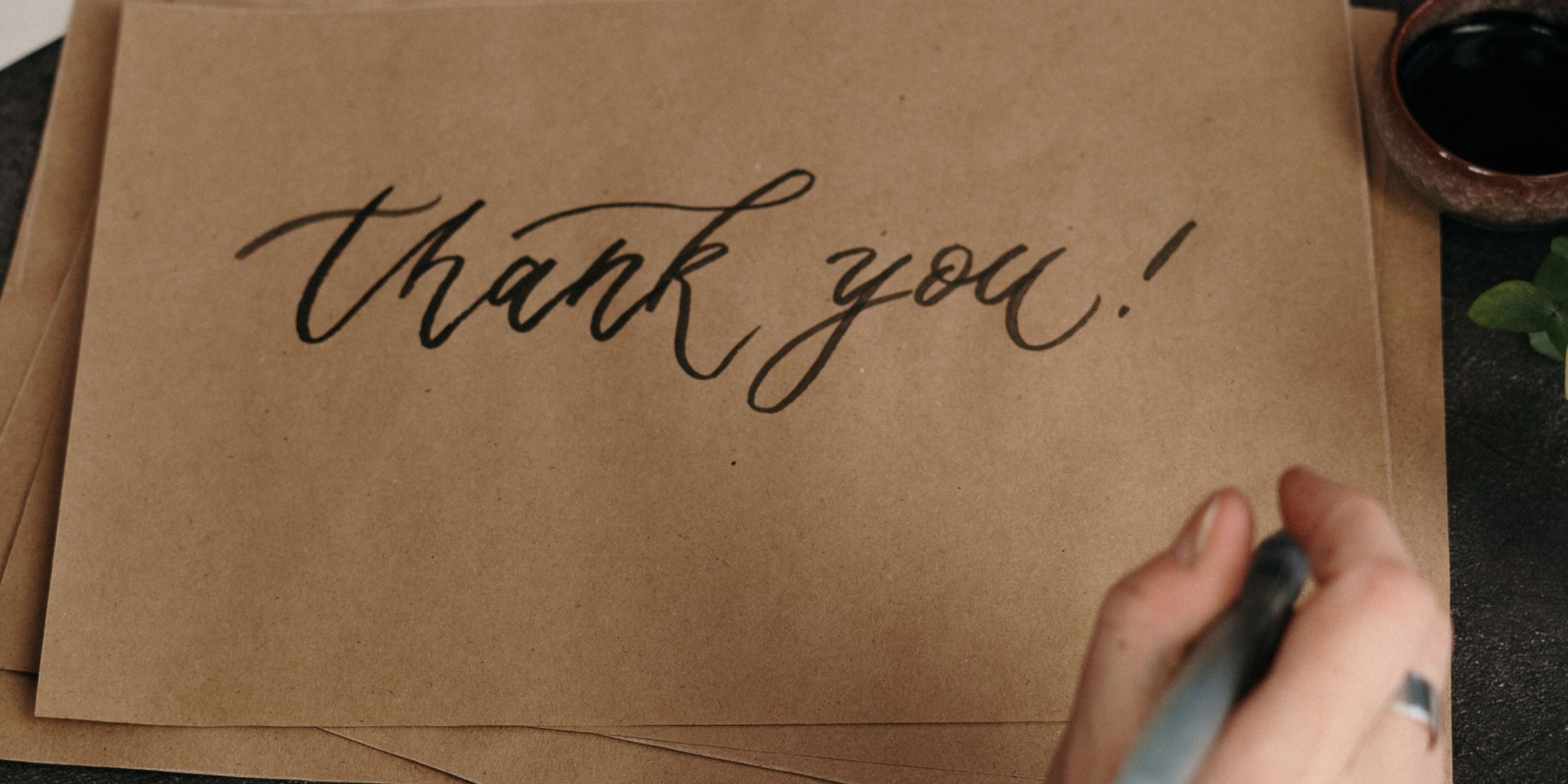 Une carte de remerciement | Source : Pexels