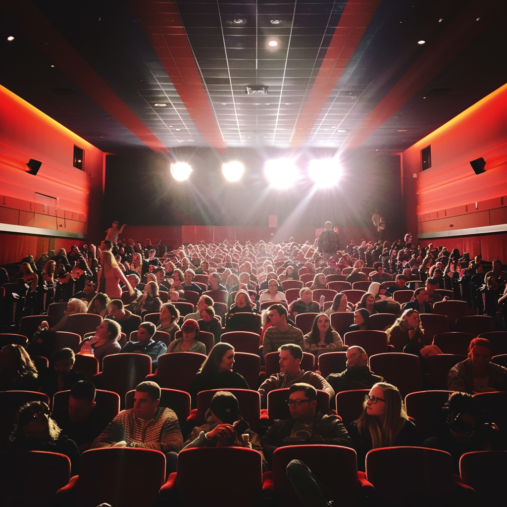 Des gens dans une salle de cinéma | Source : Midjourney