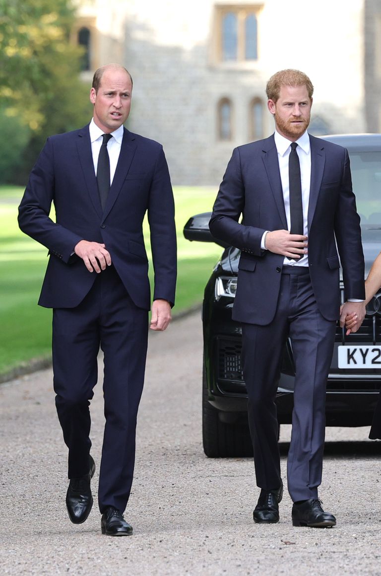 Le prince William et le prince Harry, duc de Sussex, le 10 septembre 2022. | Source : Getty Images