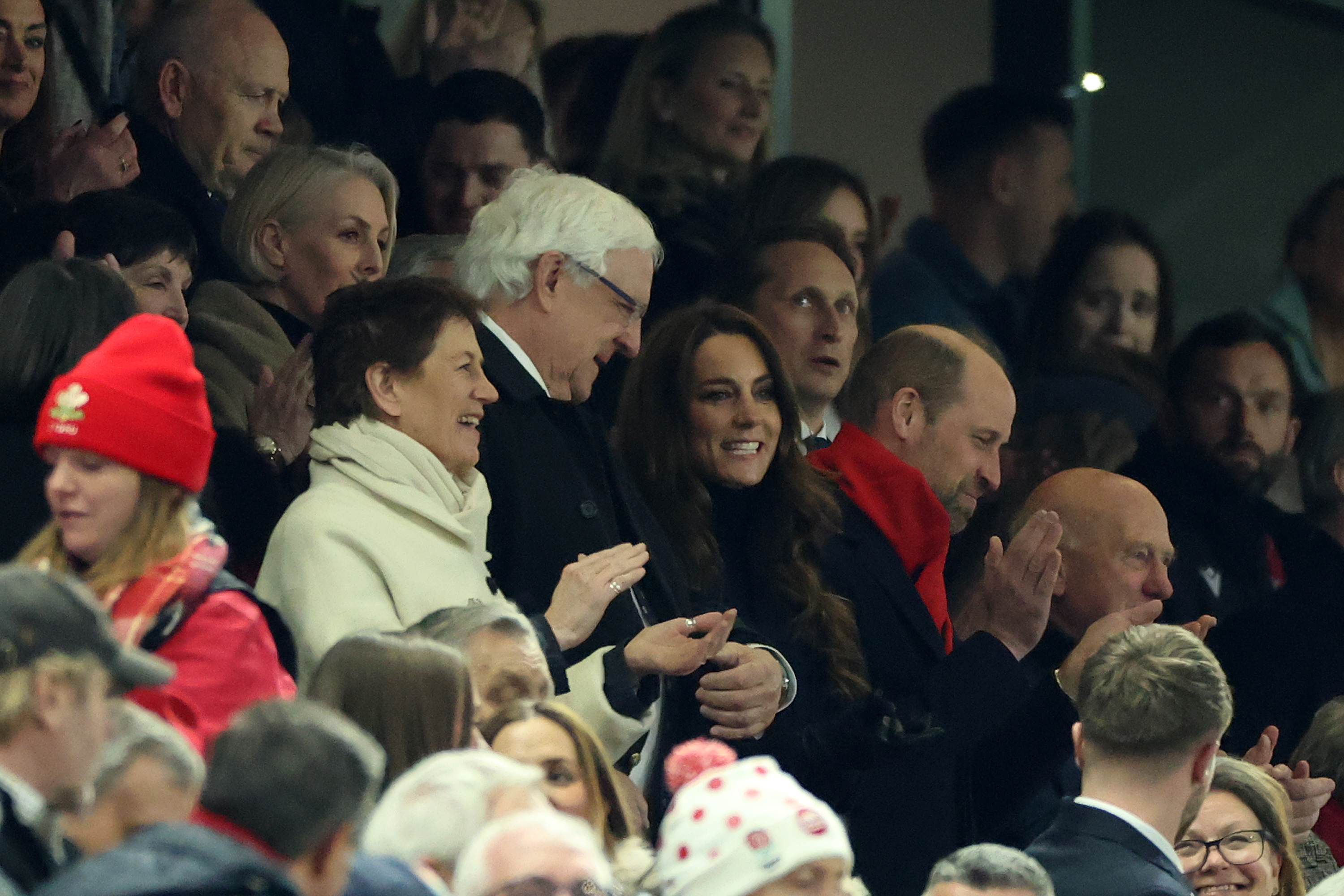 La princesse Catherine et le prince William pendant le match des Six Nations. | Source : Getty Images