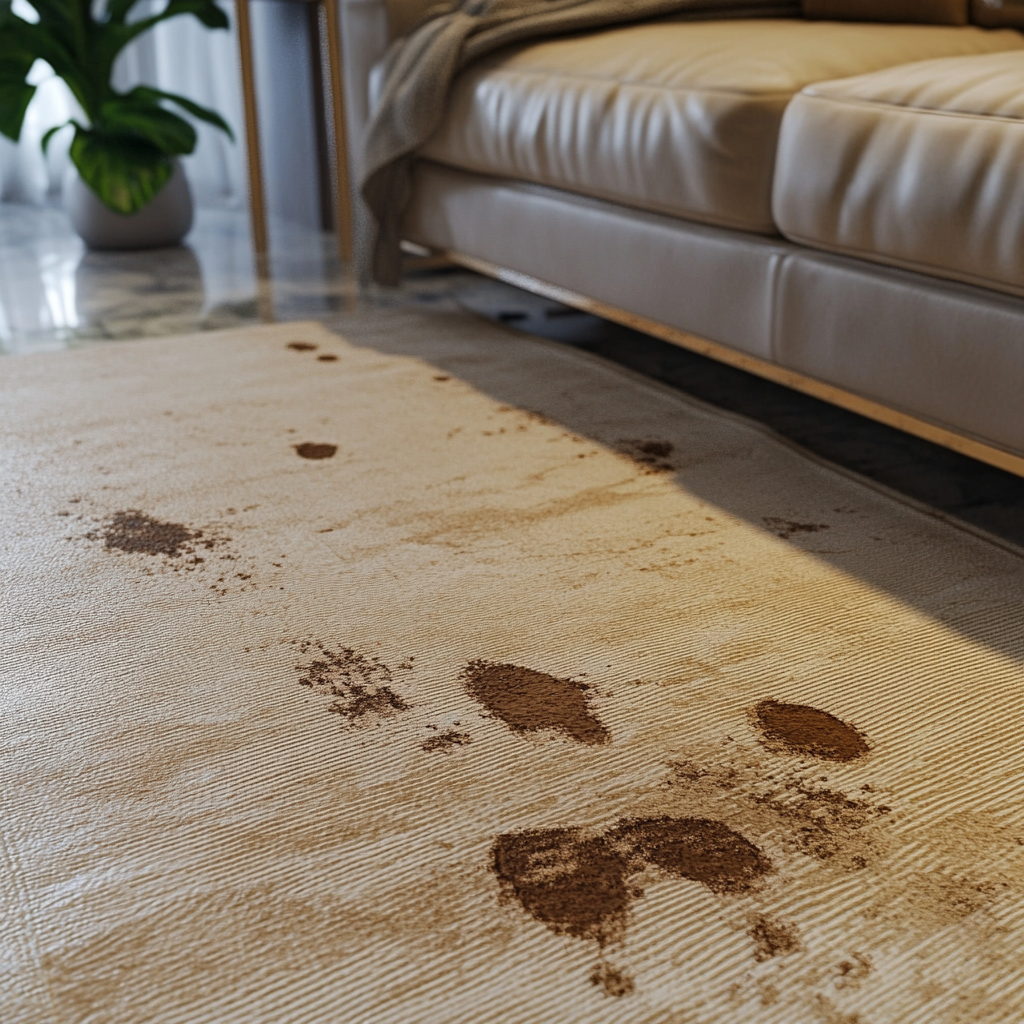 Un tapis sale | Source : Midjourney