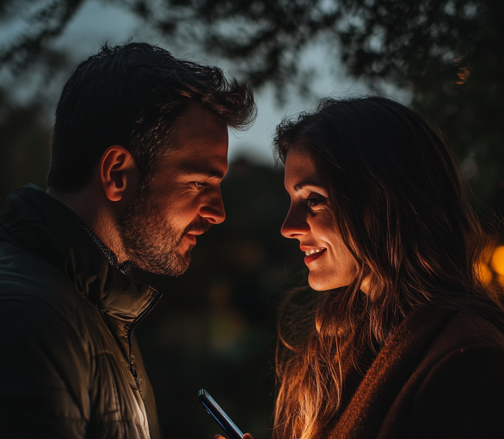 Un couple heureux qui se lie | Source : Midjourney