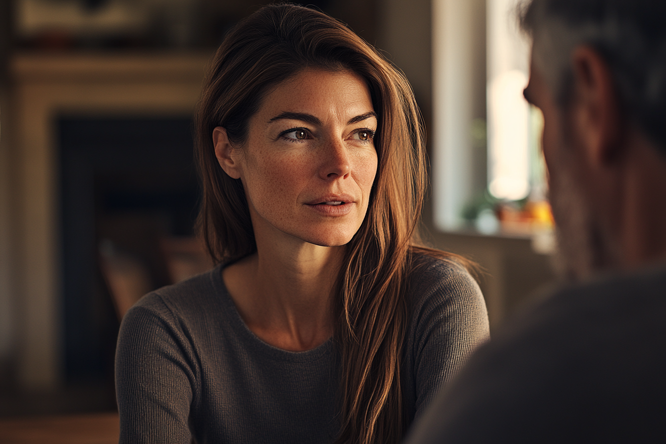 Une femme qui regarde son père | Source : Midjourney