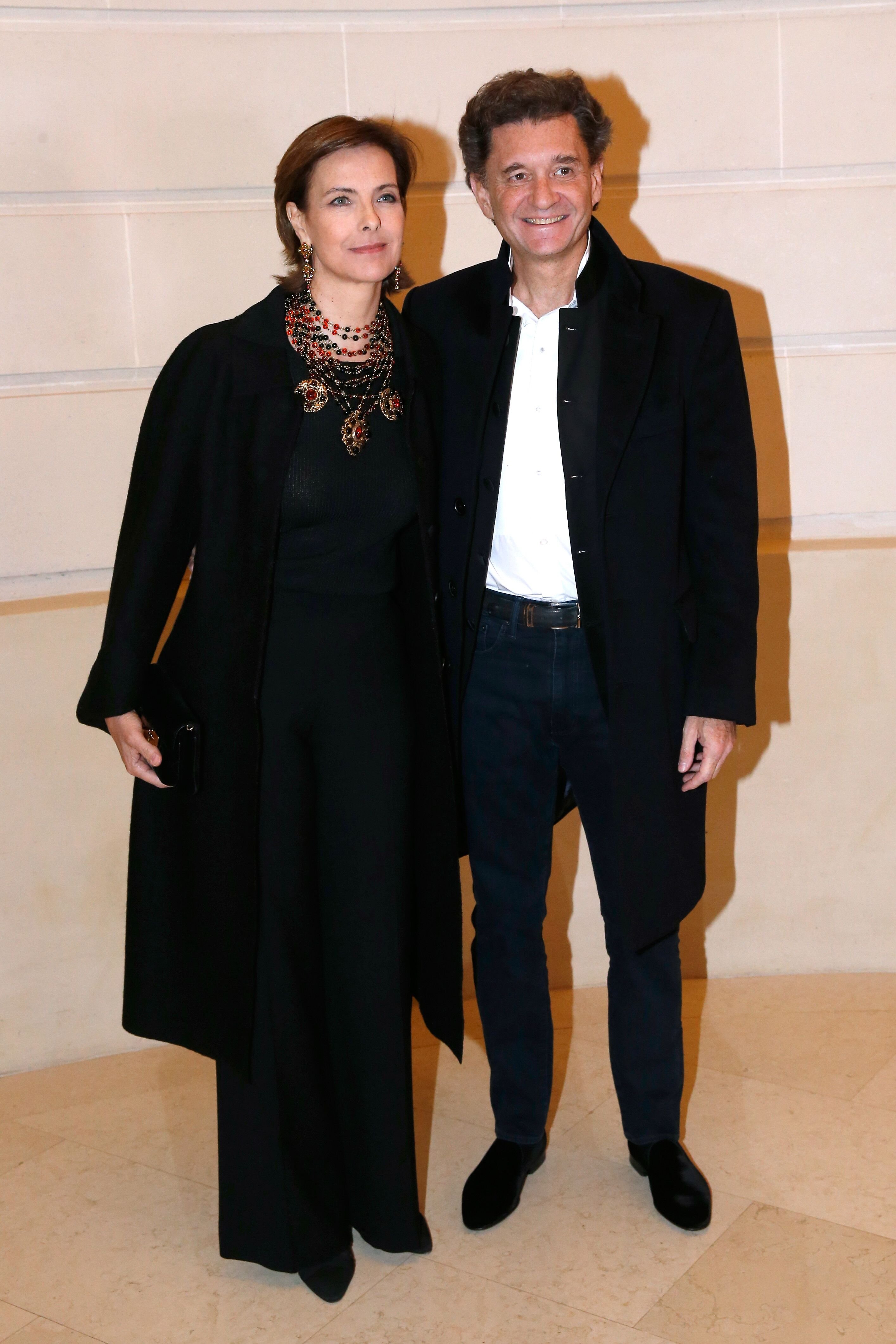 Carole Bouquet et Philippe Sereys. | Source : Getty Images