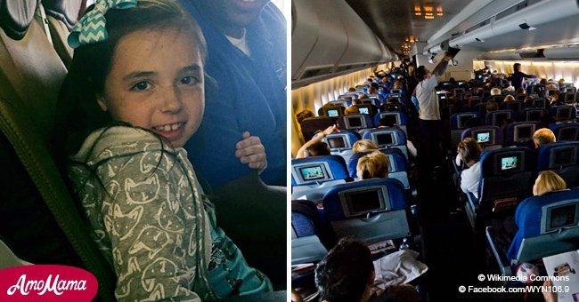 Une petite fille a une attaque de panique dans l'avion. Soudain, un agent de bord lui a remis une "boisson spéciale"