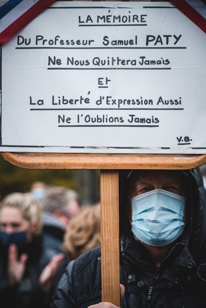 Hommage à Samuel Paty. | Photo : Getty Images