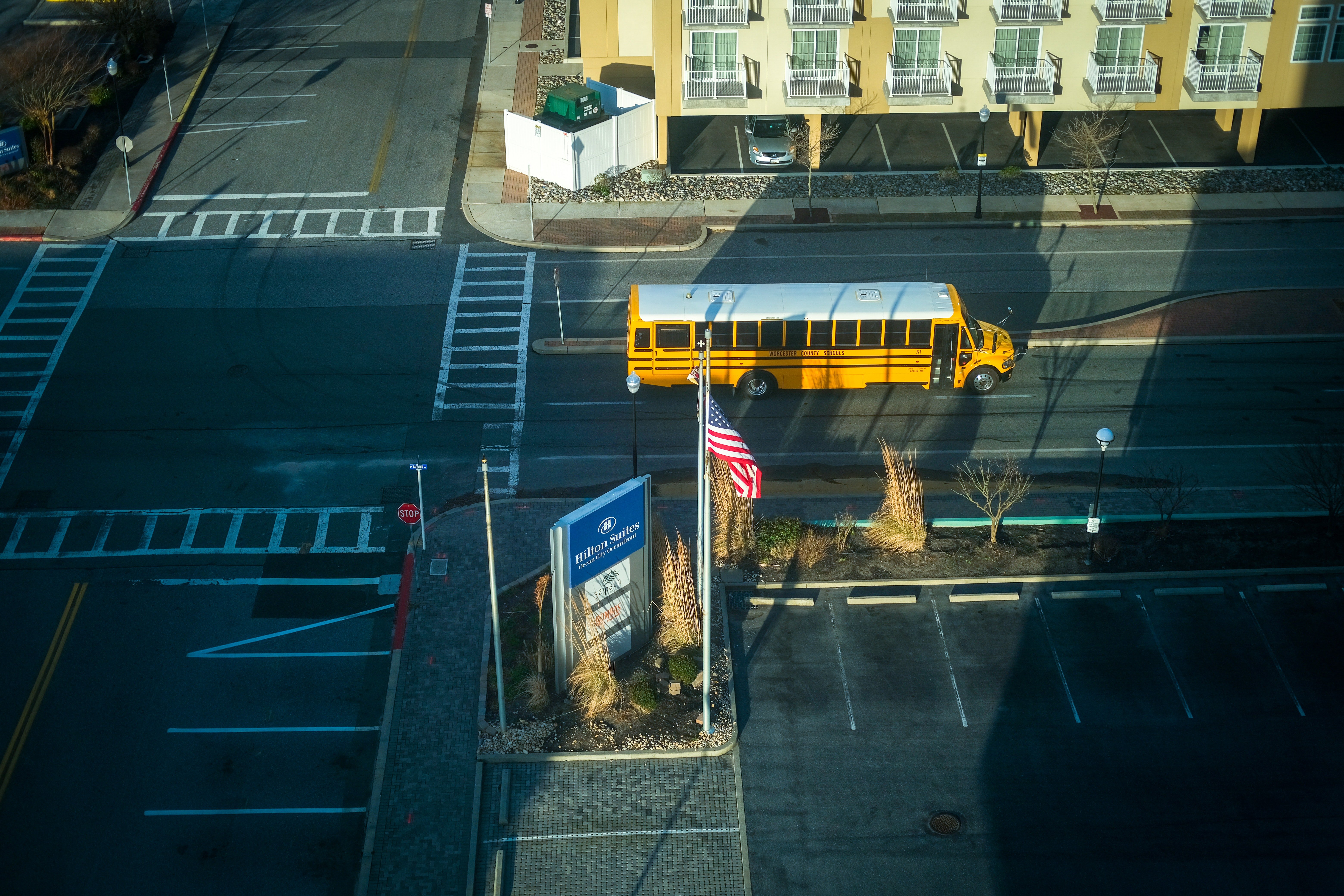 Un bus scolaire sur la route | Source : Pexels