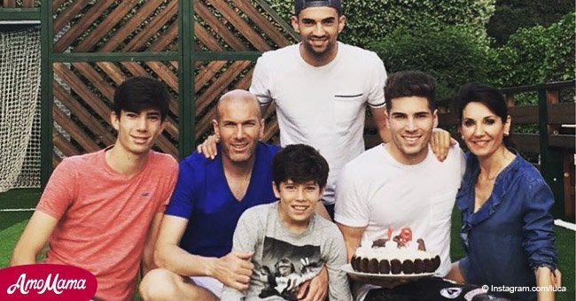 Zinédine Zidane dévoile une photo de famille de rêve, dans un endroit magnifique