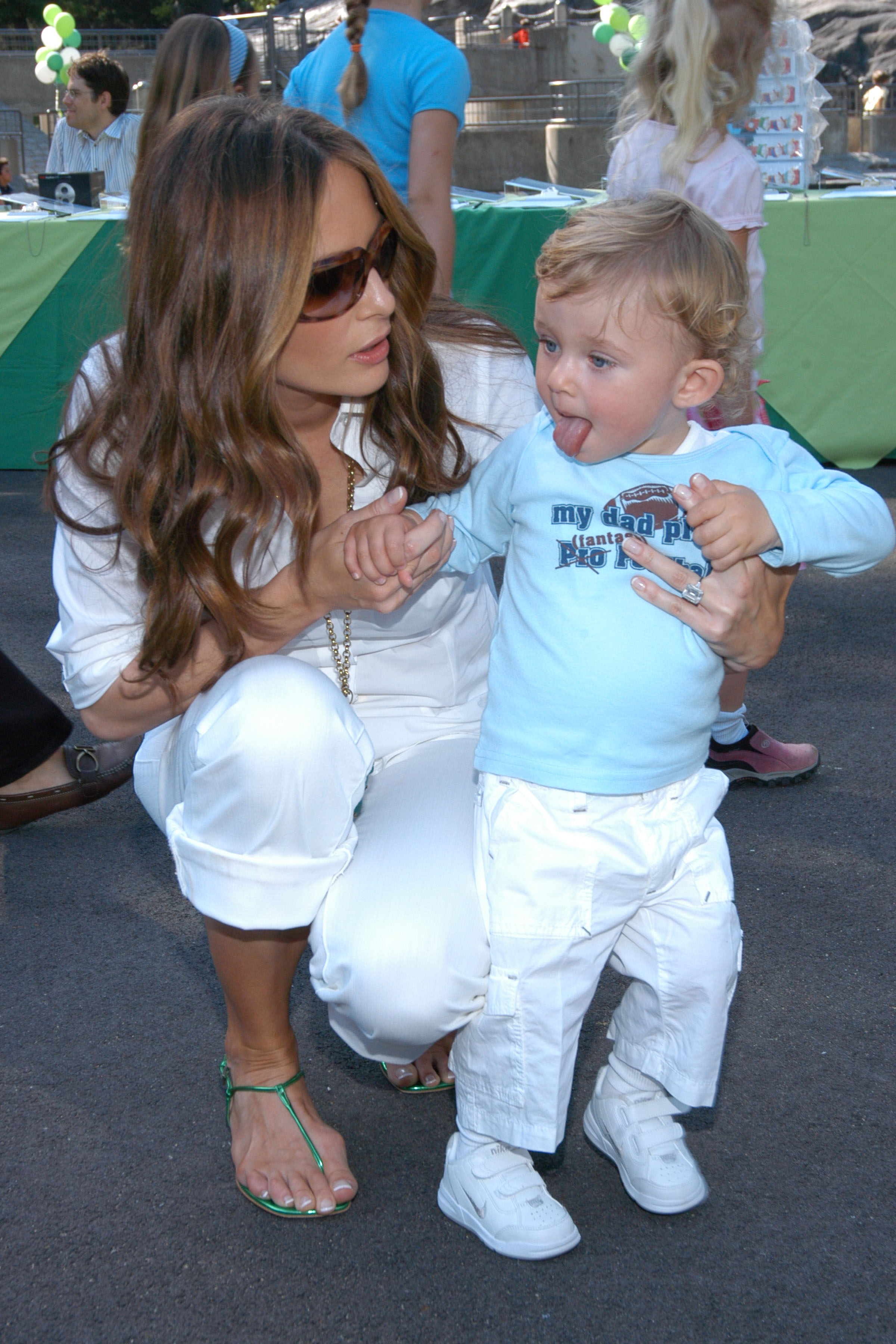 Melania et Barron Trump à la fête annuelle du terrain de jeu, le 30 mai 2007, à New York. | Source : Getty Images