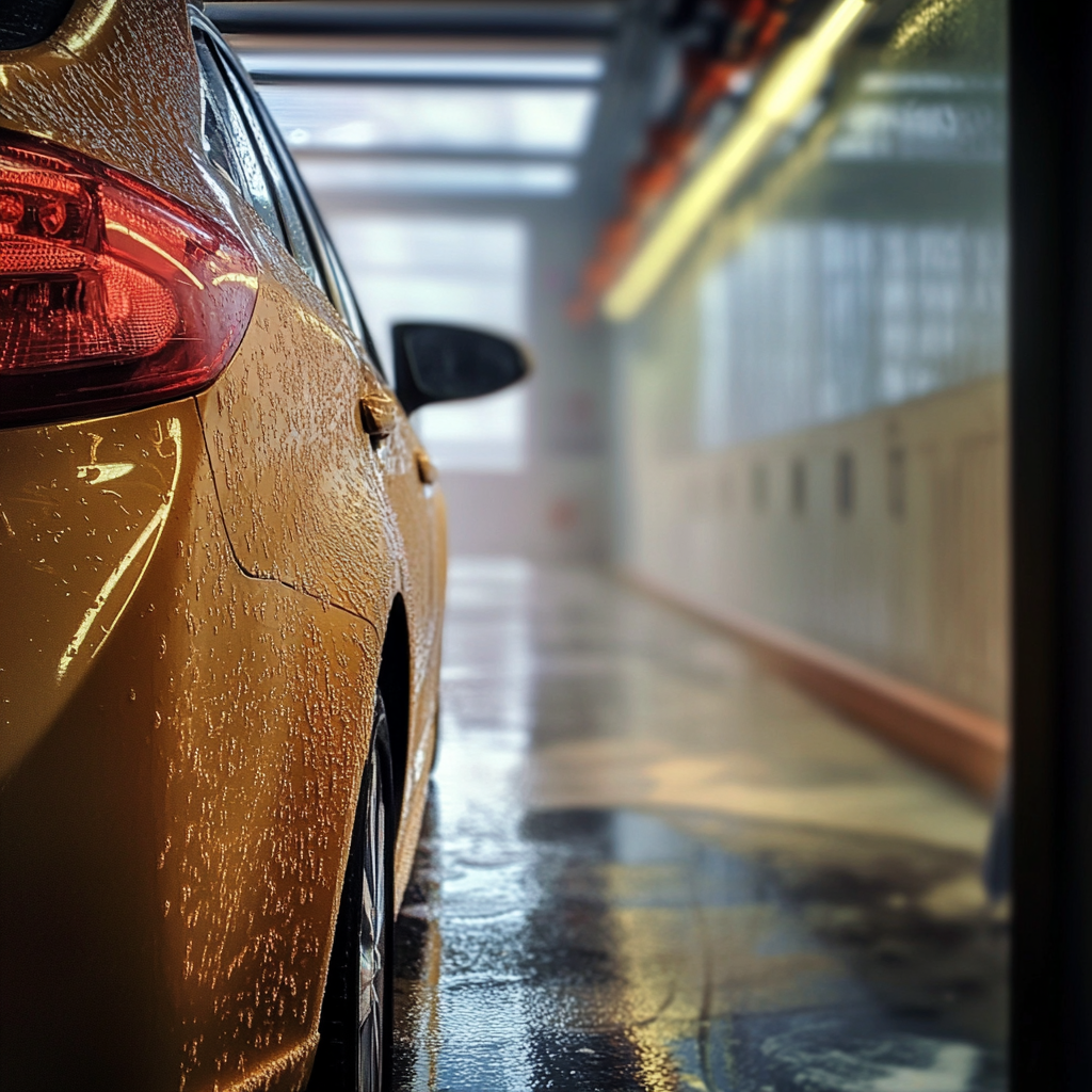 Une voiture dans une station de lavage | Source : Midjourney