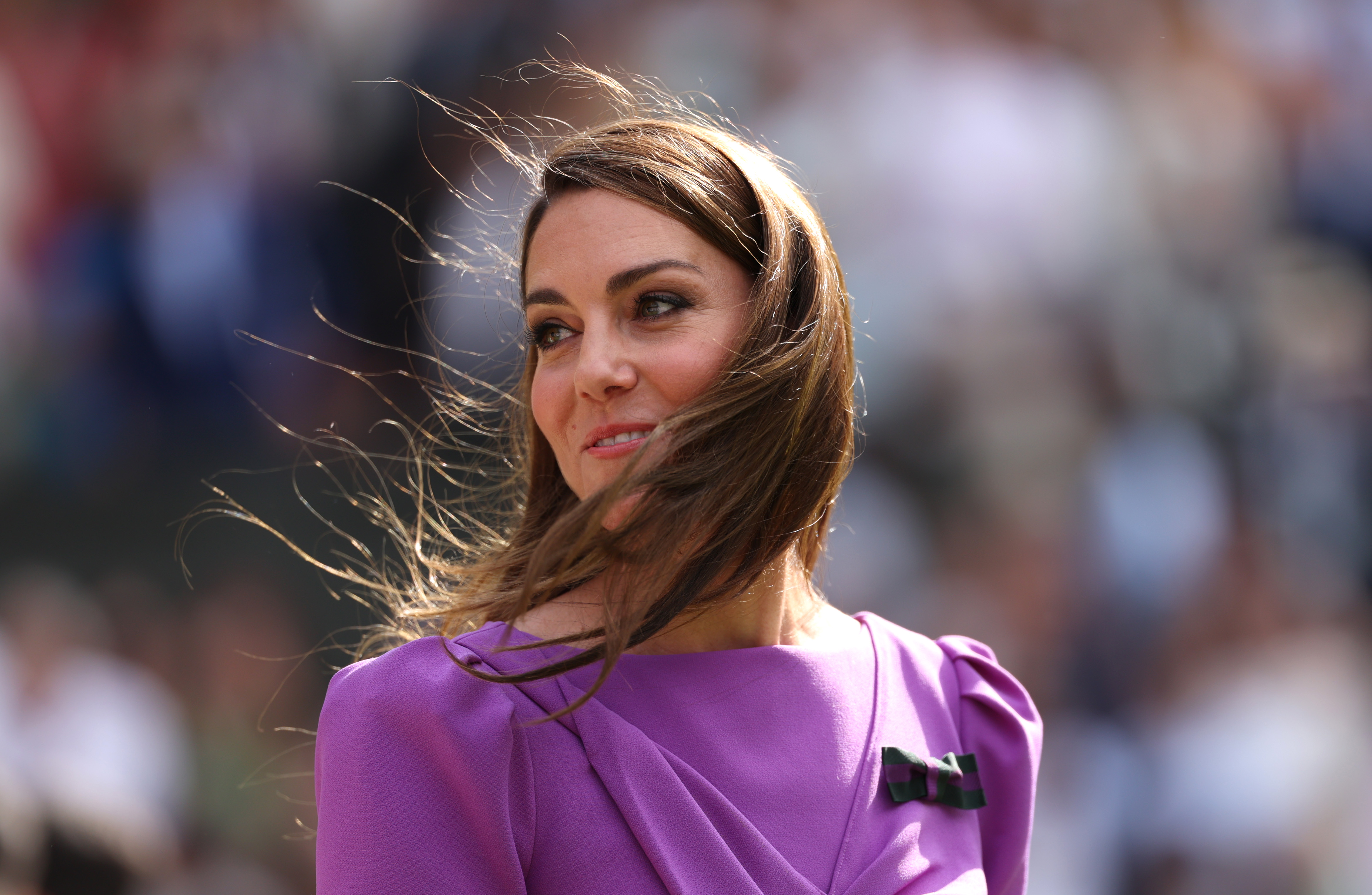 Catherine, princesse de Gallesle quatorzième jour des championnats Wimbledon 2024 au All England Lawn Tennis and Croquet Club à Londres, en Angleterre, le 14 juillet 2024 | Source : Getty Images