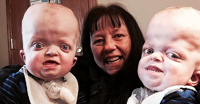 Linda Trepanier avec les jumeaux de 3 ans, Matthew et Marshall Trepanier. │Source : twitter.com/nbc4i