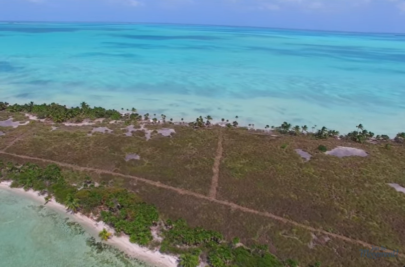 L'île de 104 acres de Leonardo DiCaprio, Blackadore Caye, d'après une vidéo datée du 21 avril 2016 | Source : YouTube/@WillMitchellBelize