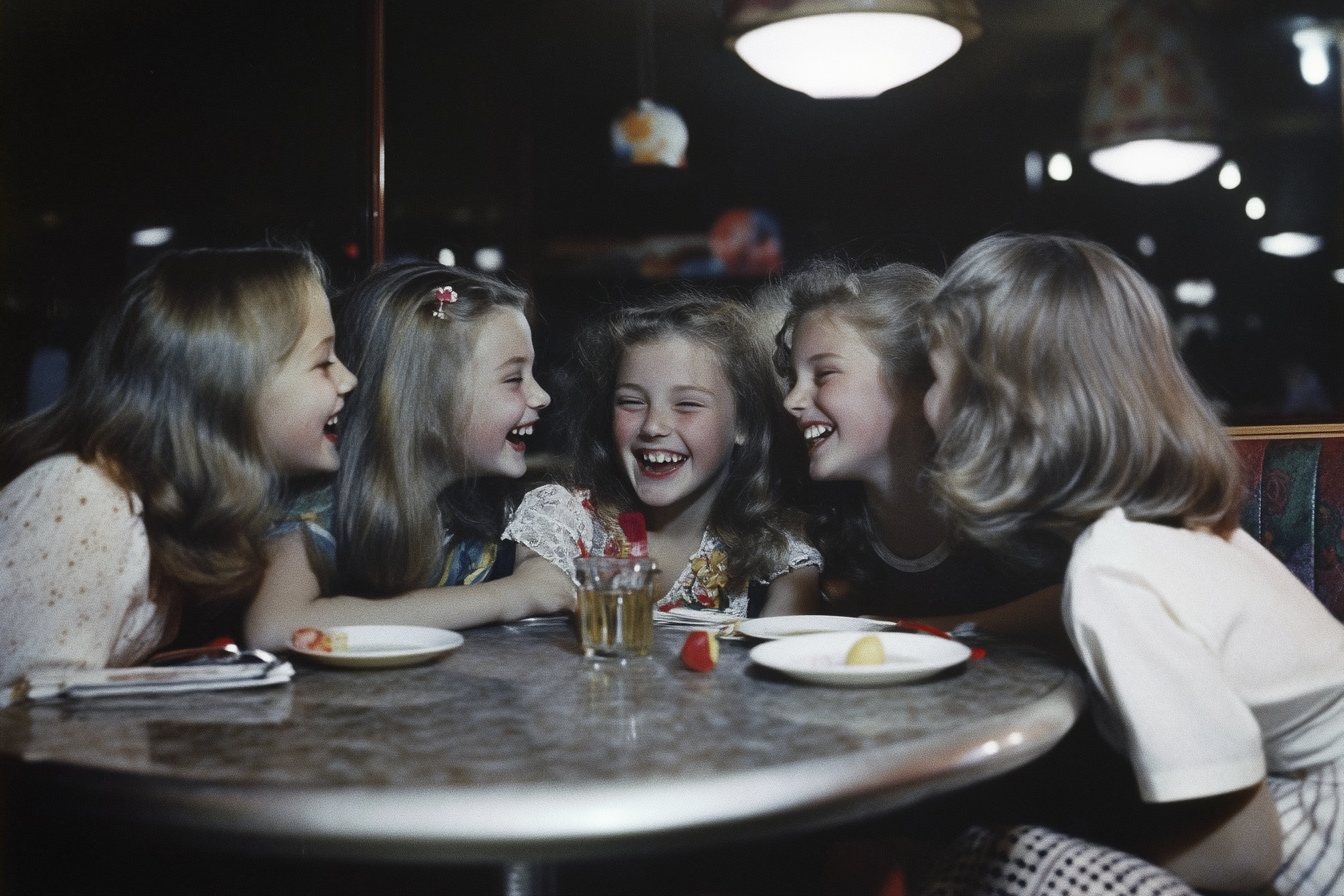 Des adolescentes dans un restaurant | Source : Midjourney