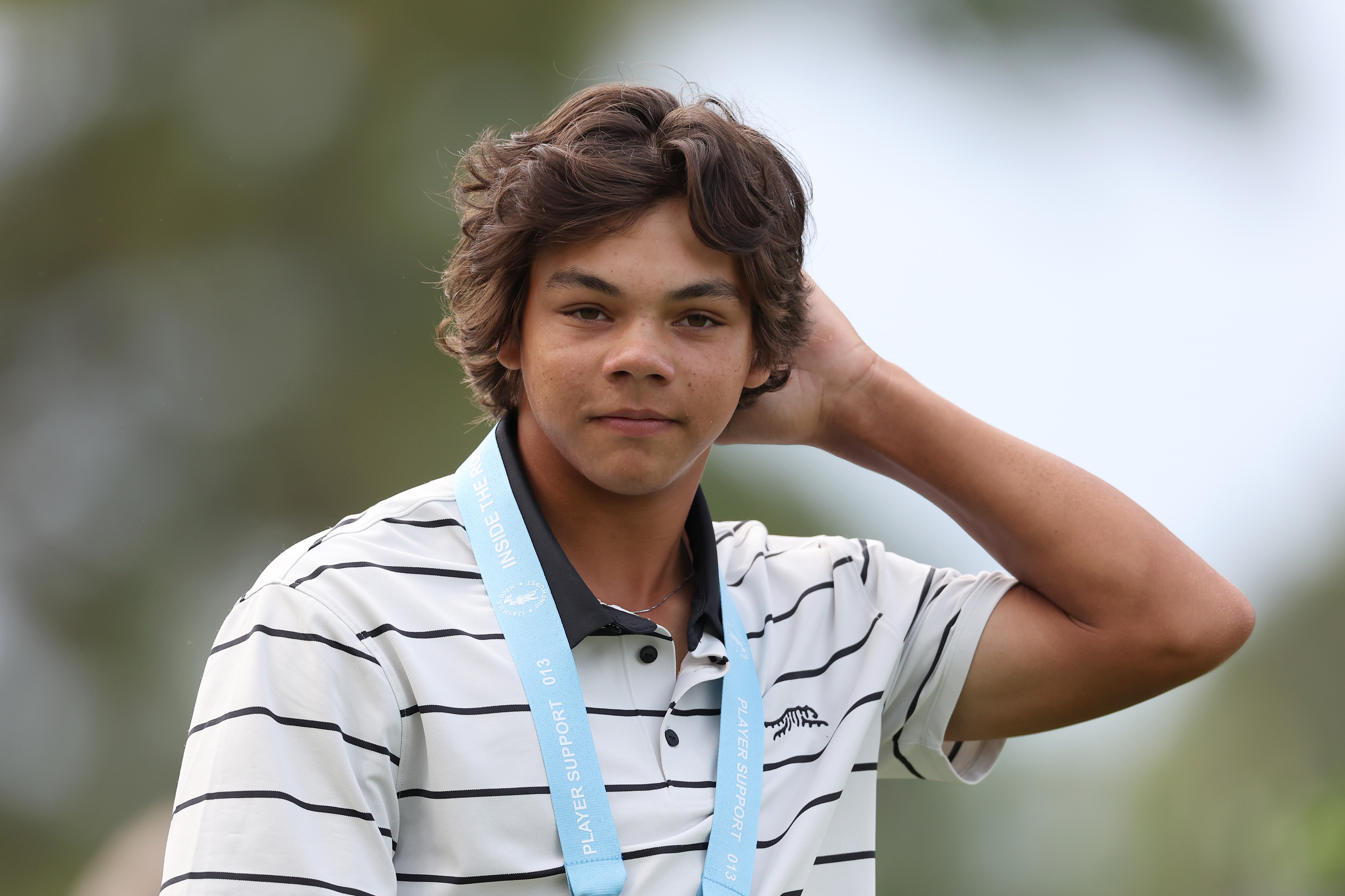 Charlie Woods au Pinehurst Resort, en Caroline du Nord, le 10 juin 2024. | Source : Getty Images