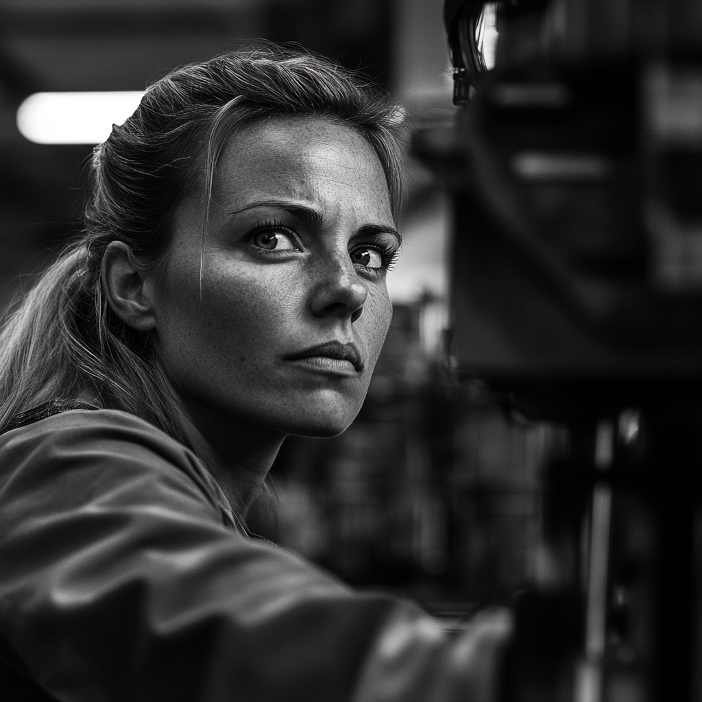 Une femme travaillant dans une usine | Source : Midjourney