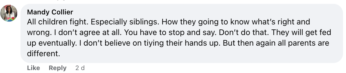 Un commentaire laissé sur un post Facebook concernant Shillingford et ses fils | Source : facebook.com/thescottishsun