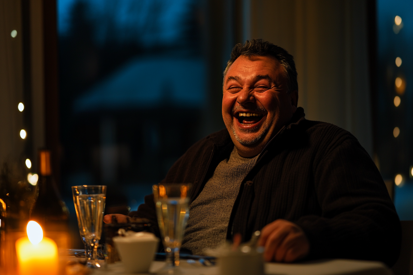 Un homme en train de laver à une table à manger | Source : Midjourney