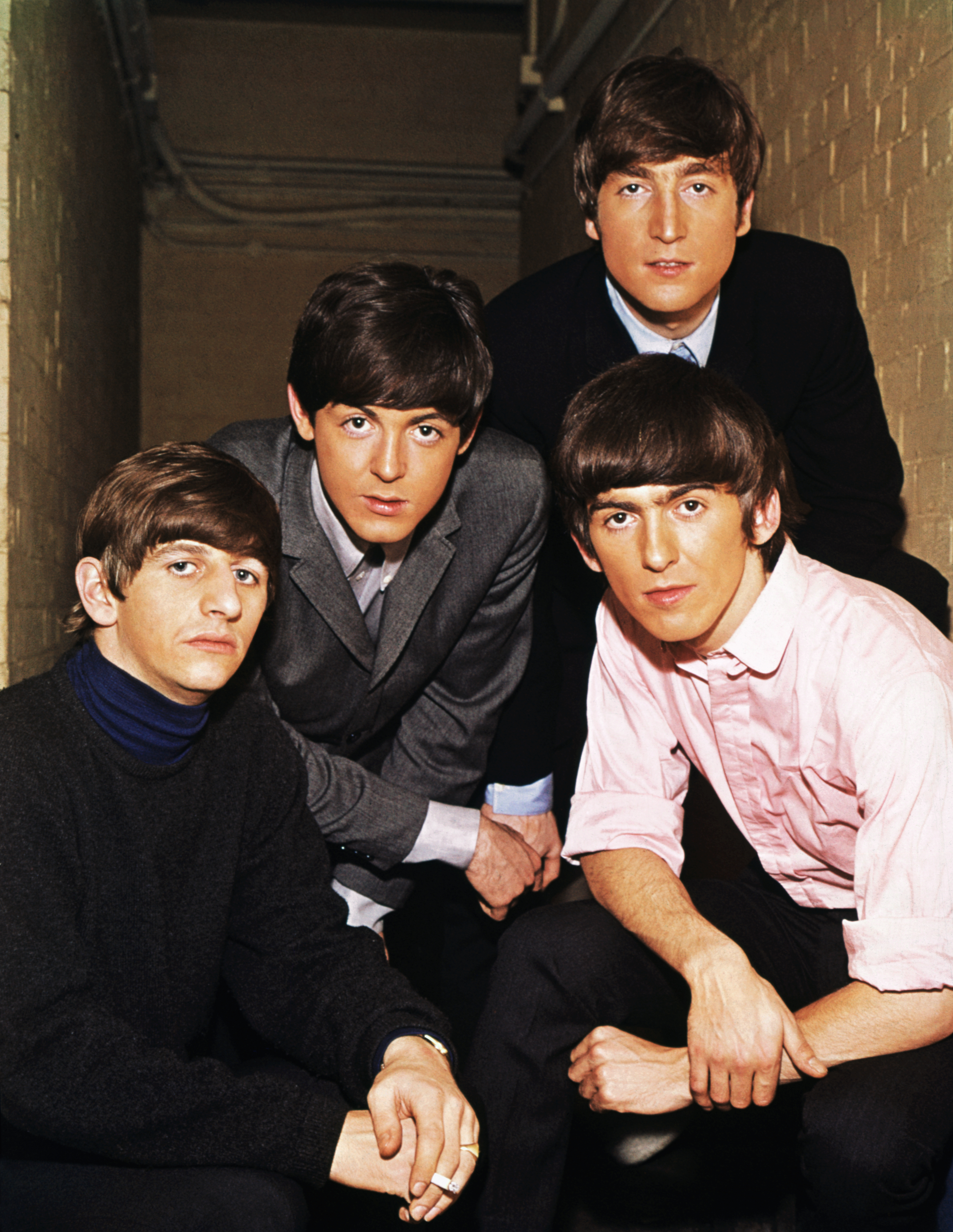 Les Beatles, Paul McCartney, John Lennon et George Harrison photographiés en 1965 | Source : Getty Images