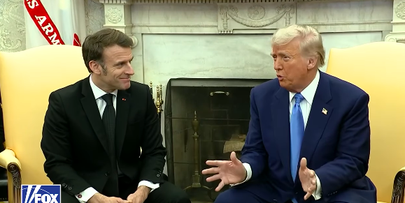 Donald Trump racontant une histoire où lui et sa femme ont dîné avec Emmanuel Macron et sa femme, postée le 24 février 2025. | Source : Instagram/foxnews