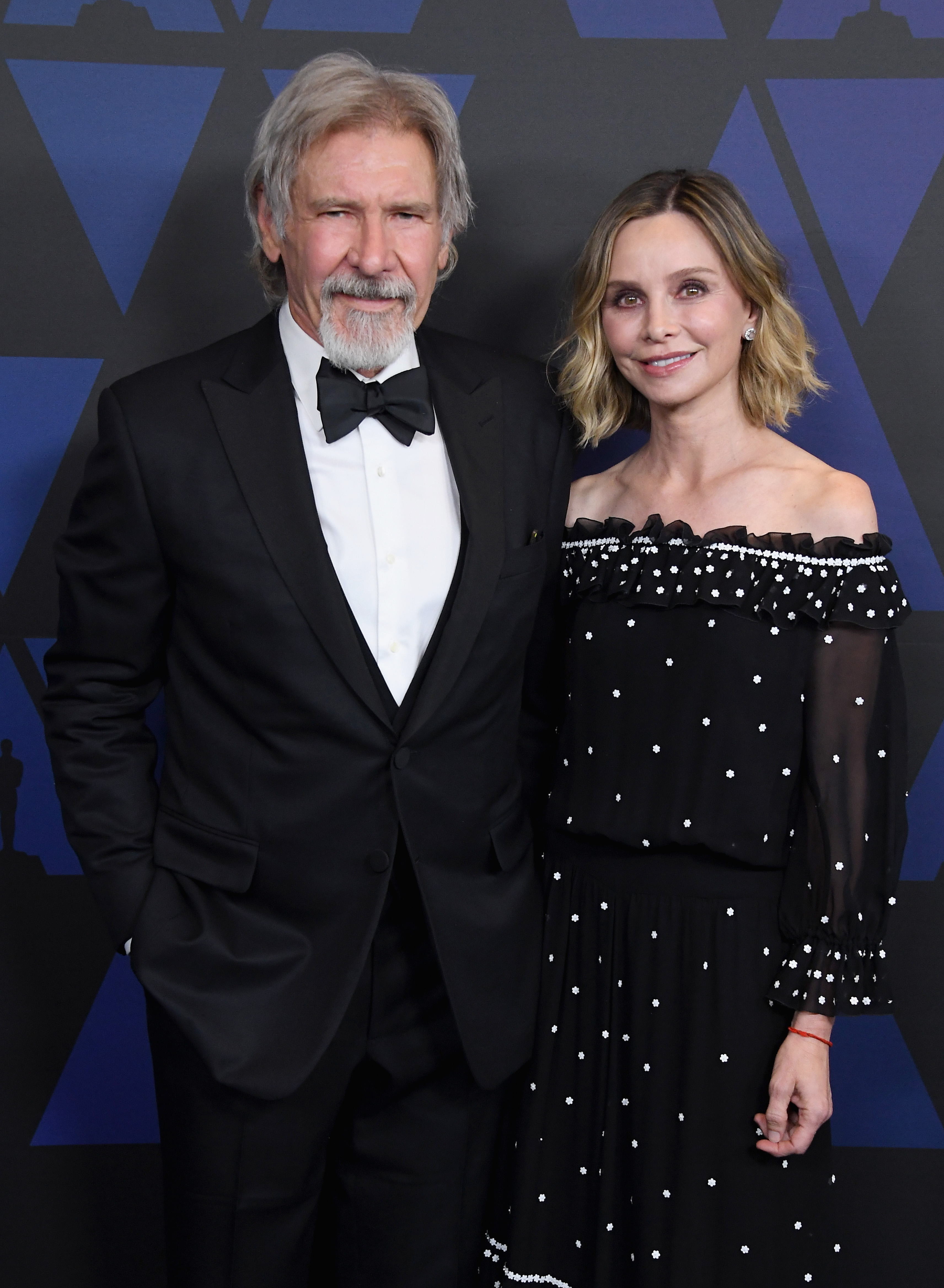 Harrison Ford et Calista Flockhart lors de la 10e cérémonie annuelle des Governors Awards de l'Academy of Motion Picture Arts and Sciences, le 18 novembre 2018, à Hollywood, en Californie. | Source : Getty Images