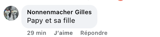 Commentaire d'un internaute I Source : https://www.facebook.com/reel/1403549441563226