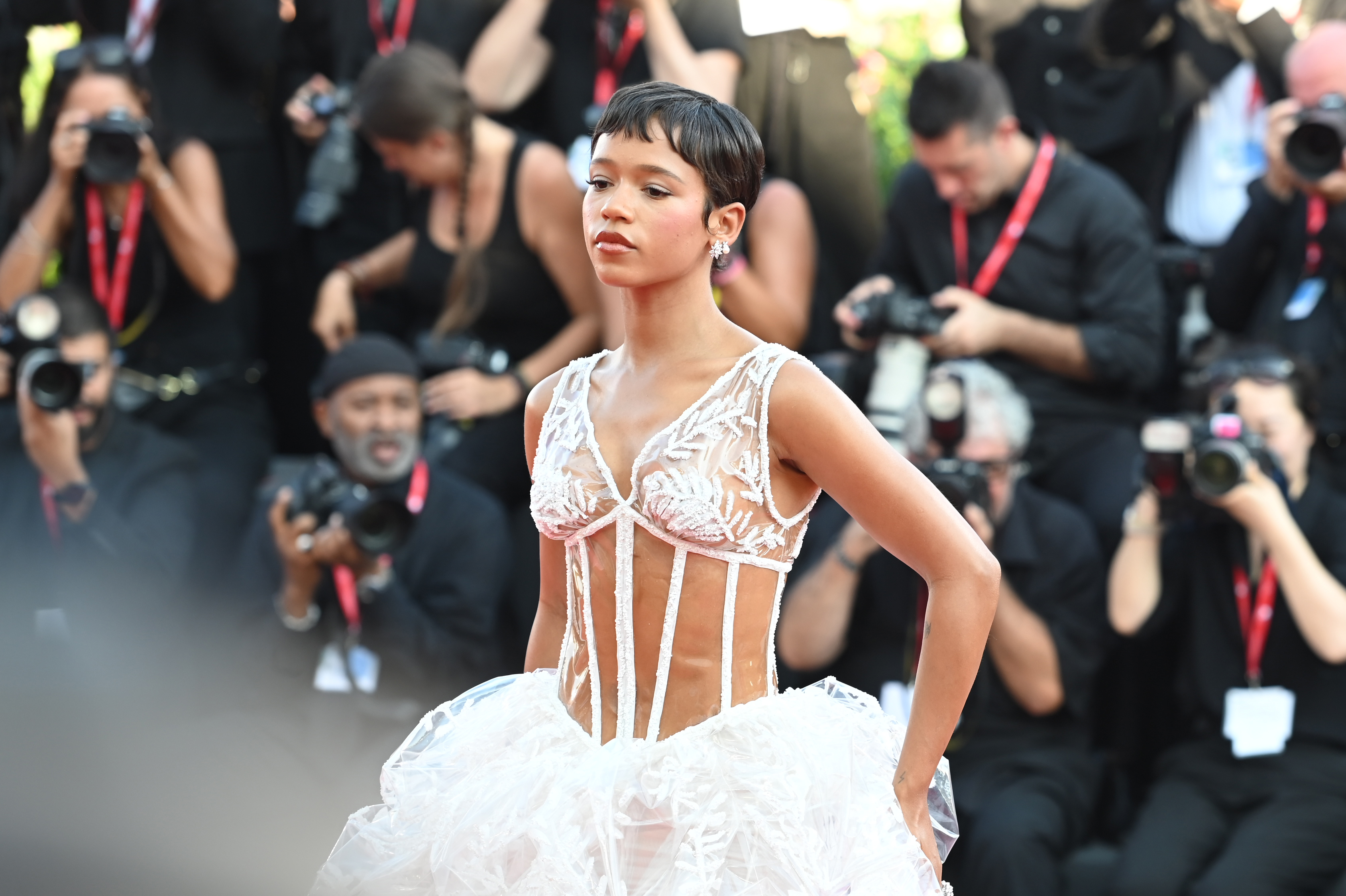 Taylor Russell lors de l'ouverture du 81e Festival international du film de Venise, le 28 août 2024, à Venise, en Italie. | Source : Getty Images