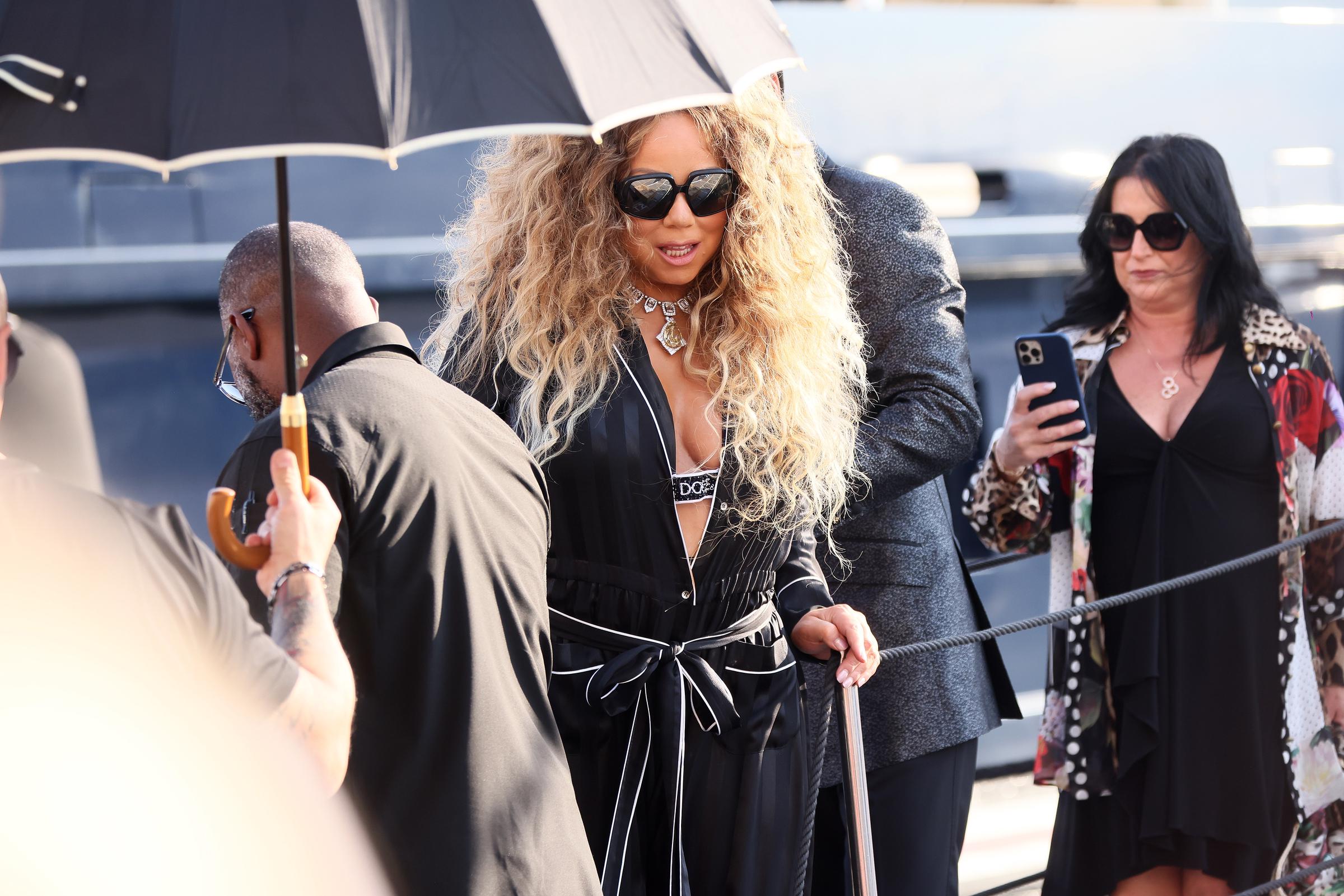 Mariah Carey est vue à Ortigia le 09 juillet 2022, à Syracuse, en Italie. | Source : Getty Images