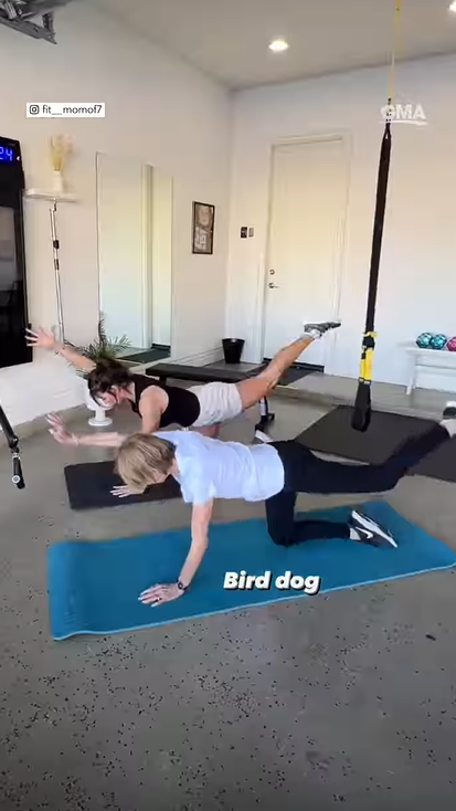 Edna Giordano et Dalyce Radke s'entraînent | Source : Instagram/fit_momof7
