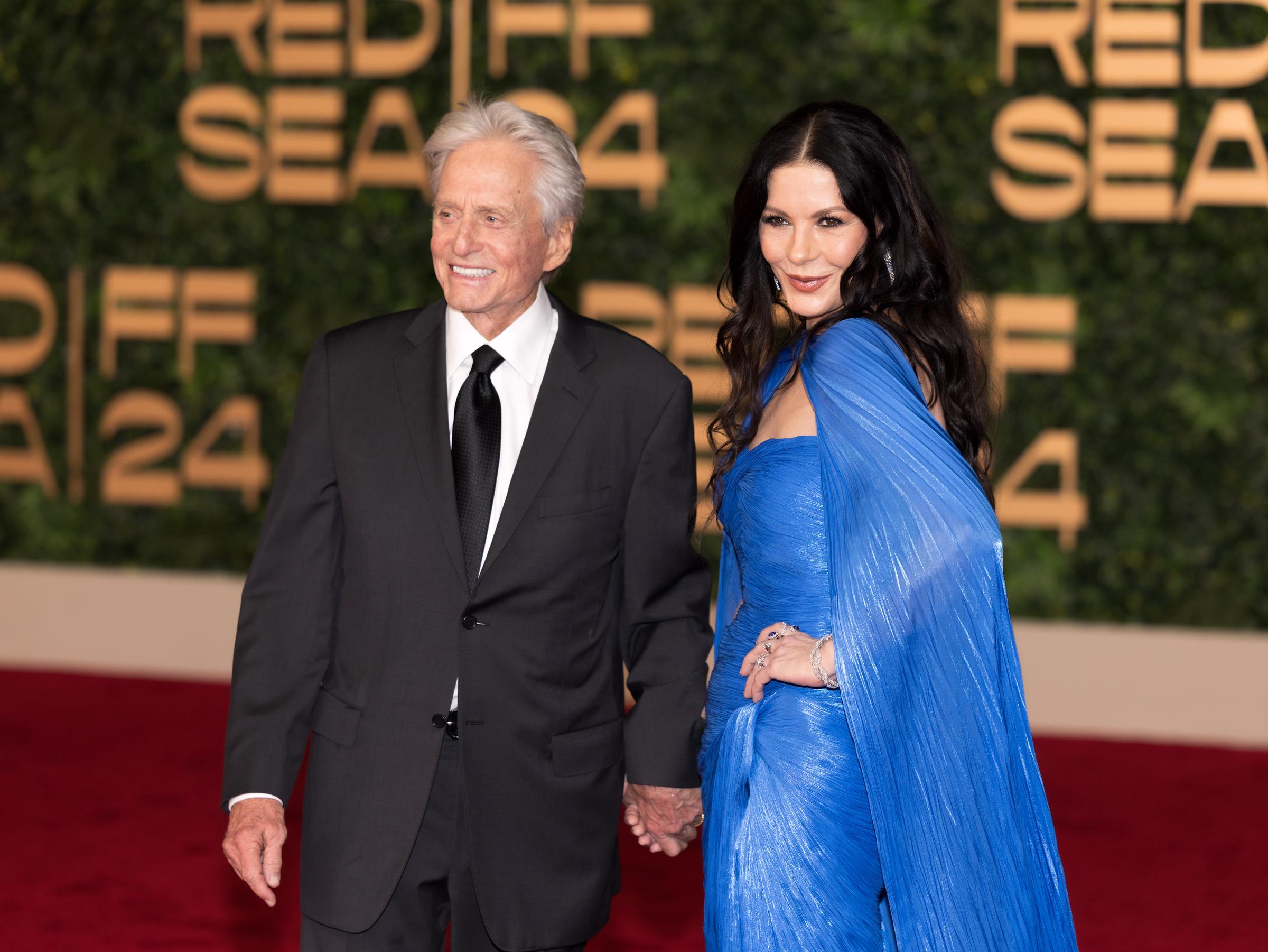 Michael Douglas et Catherine Zeta-Jones. | Source : Getty Images