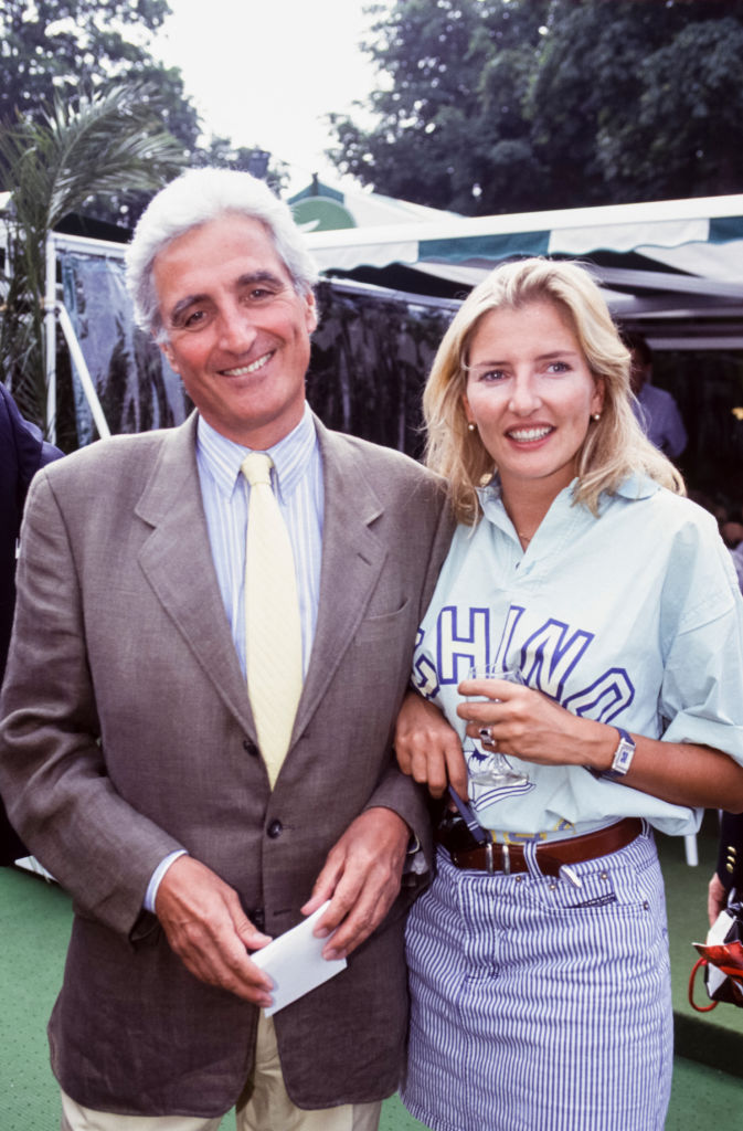 Jean-Loup Dabadie et sa fille Clémentine lors du tournoi de Roland-Garros à Paris en juin 1993, France. | Source : Getty Images