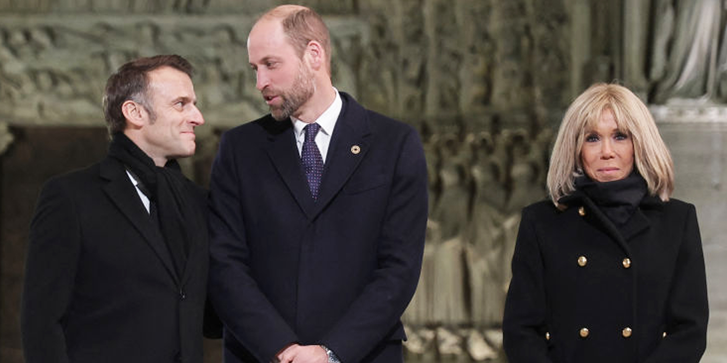 Le président français Emmanuel Macron et son épouse Brigitte accueillent le prince de Galles William | Source : Getty Images