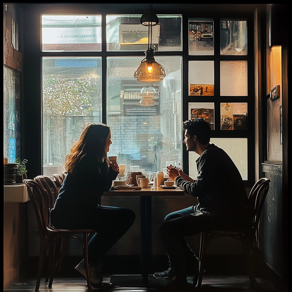 Des personnes dans un restaurant | Source : Midjourney