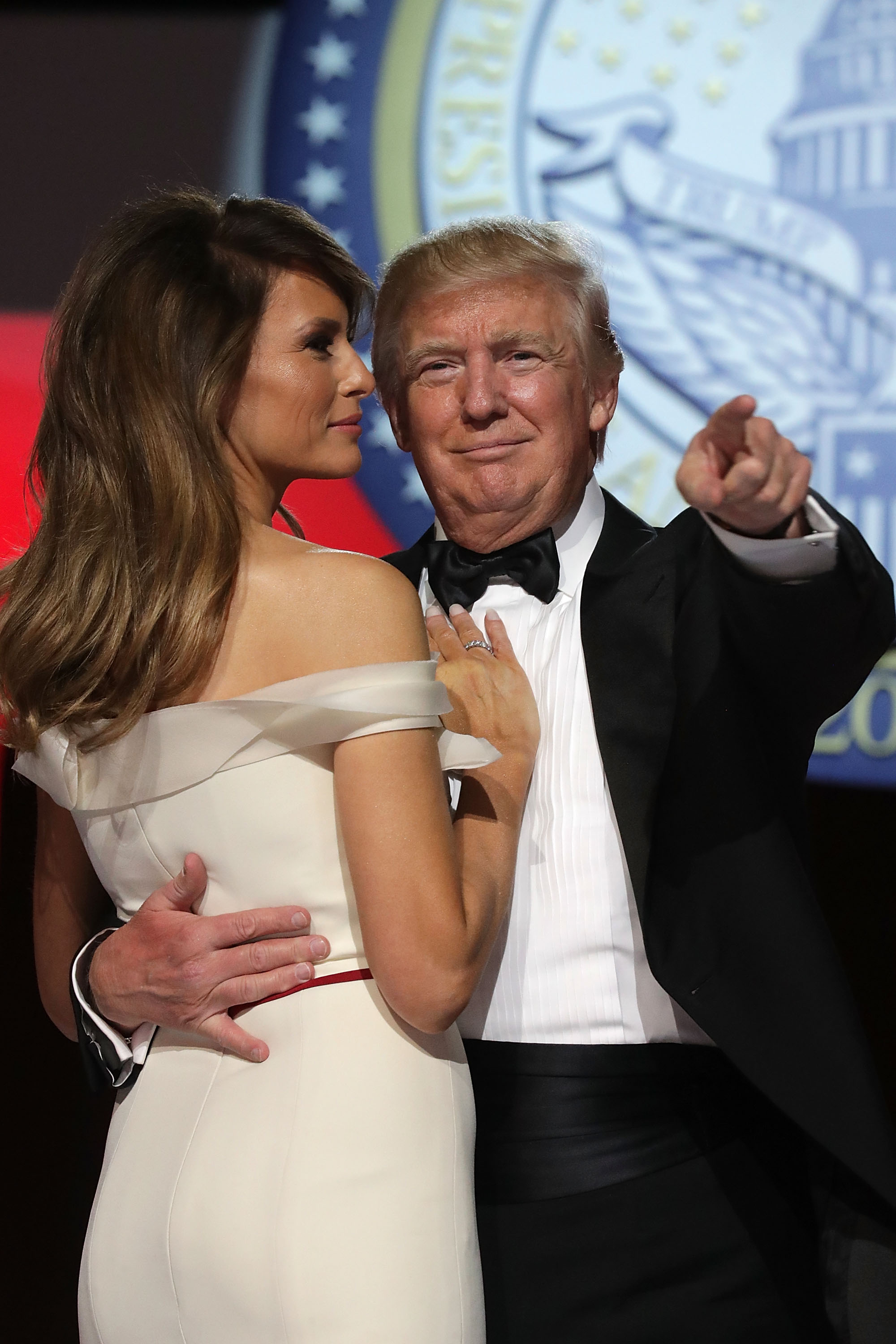 Melania et Donald Trump lors du bal inaugural de la liberté au Washington Convention Center le 20 janvier 2017, à Washington, D.C. | Source : Getty Images