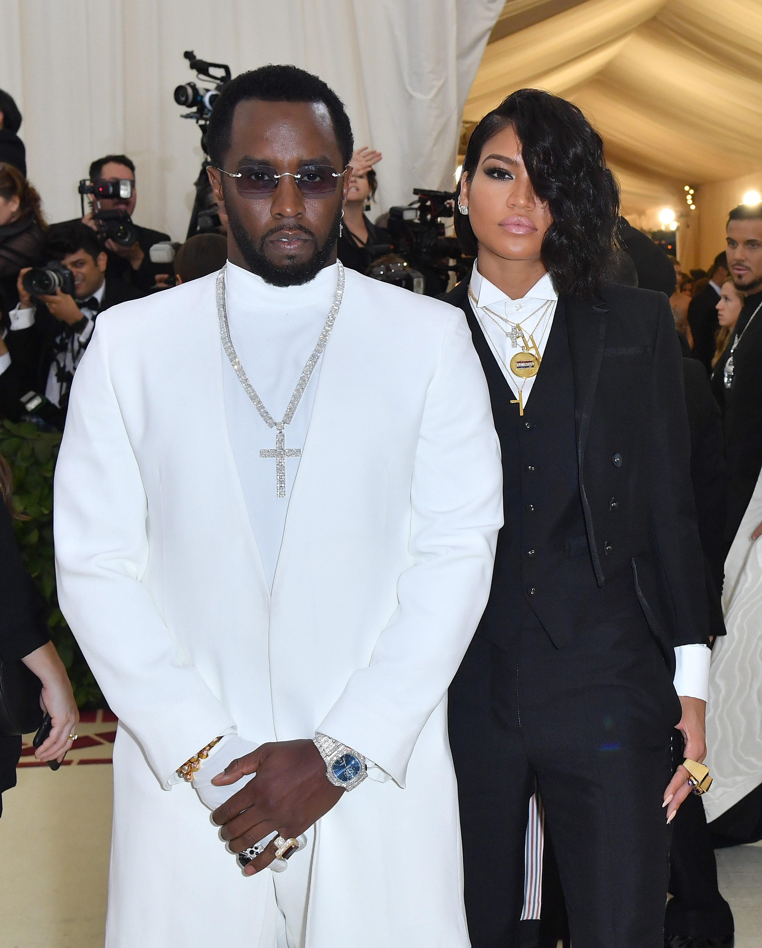 P. Diddy et Cassie assistent au gala du Met, le 7 mai 2018, à New York. | Source : Getty Images