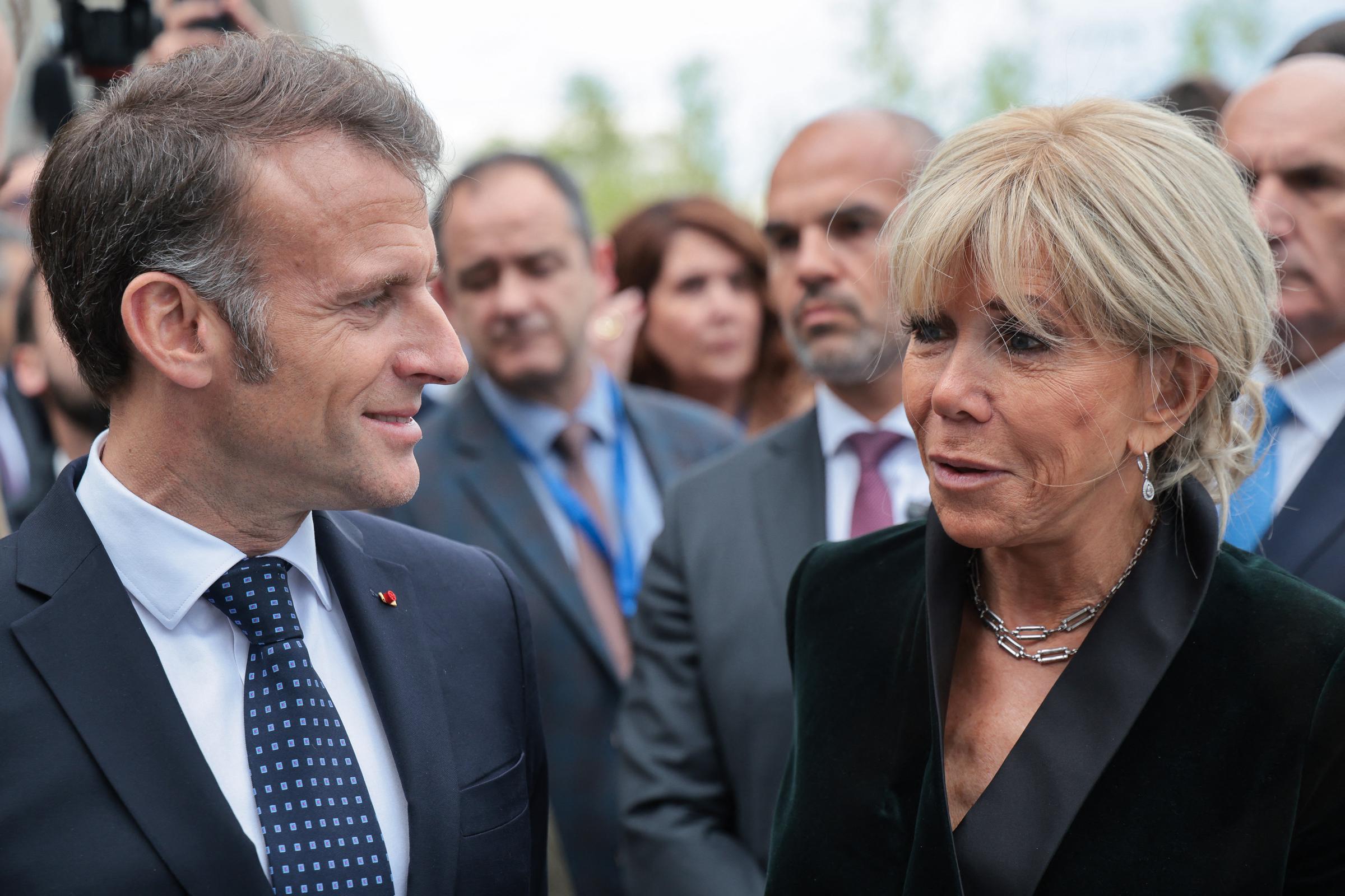 Emmanuel Macron et Brigitte Macron I Source : Getty Images
