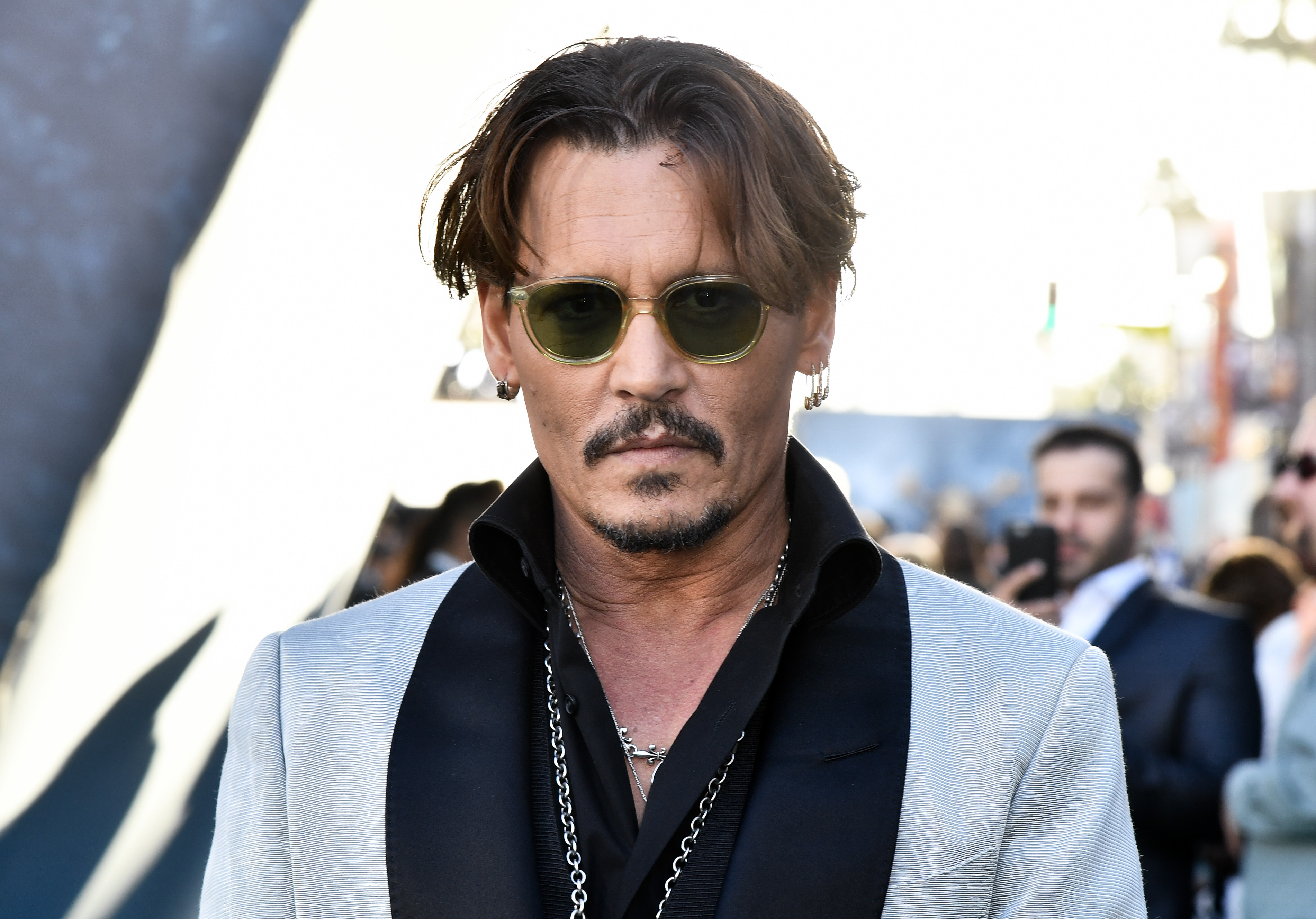 Johnny Depp lors de la première du film "Pirates des Caraïbes", 2017 | Source : Getty Images