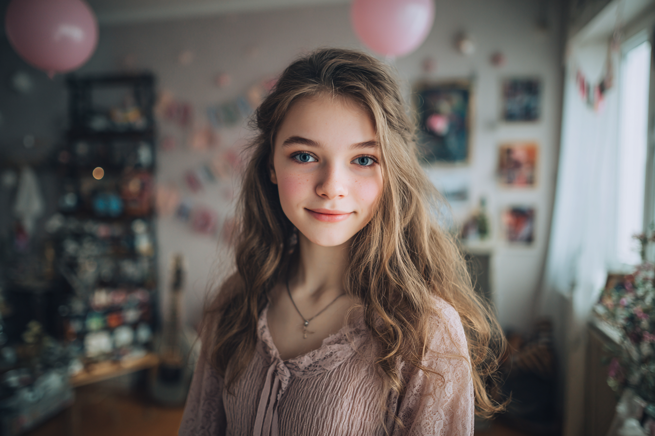 Une fille à sa fête d'anniversaire | Source : Midjourney