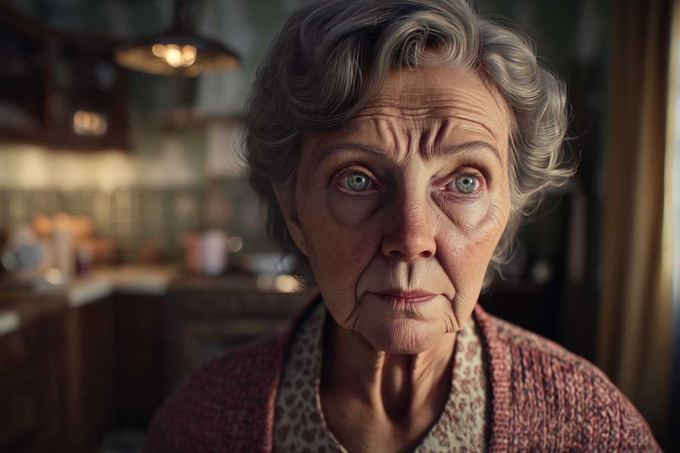 Une femme âgée dans sa cuisine | Source : Midjourney