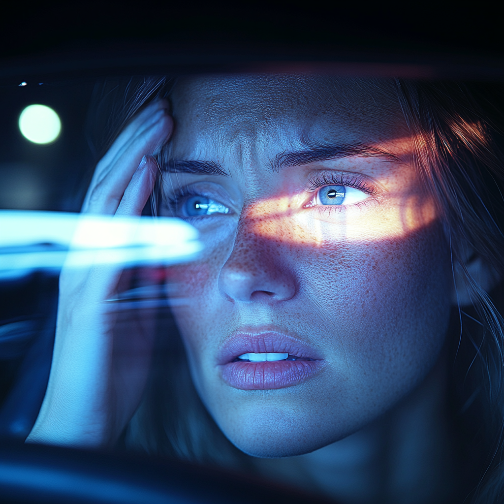 Une femme qui rentre chez elle en voiture | Source : Midjourney