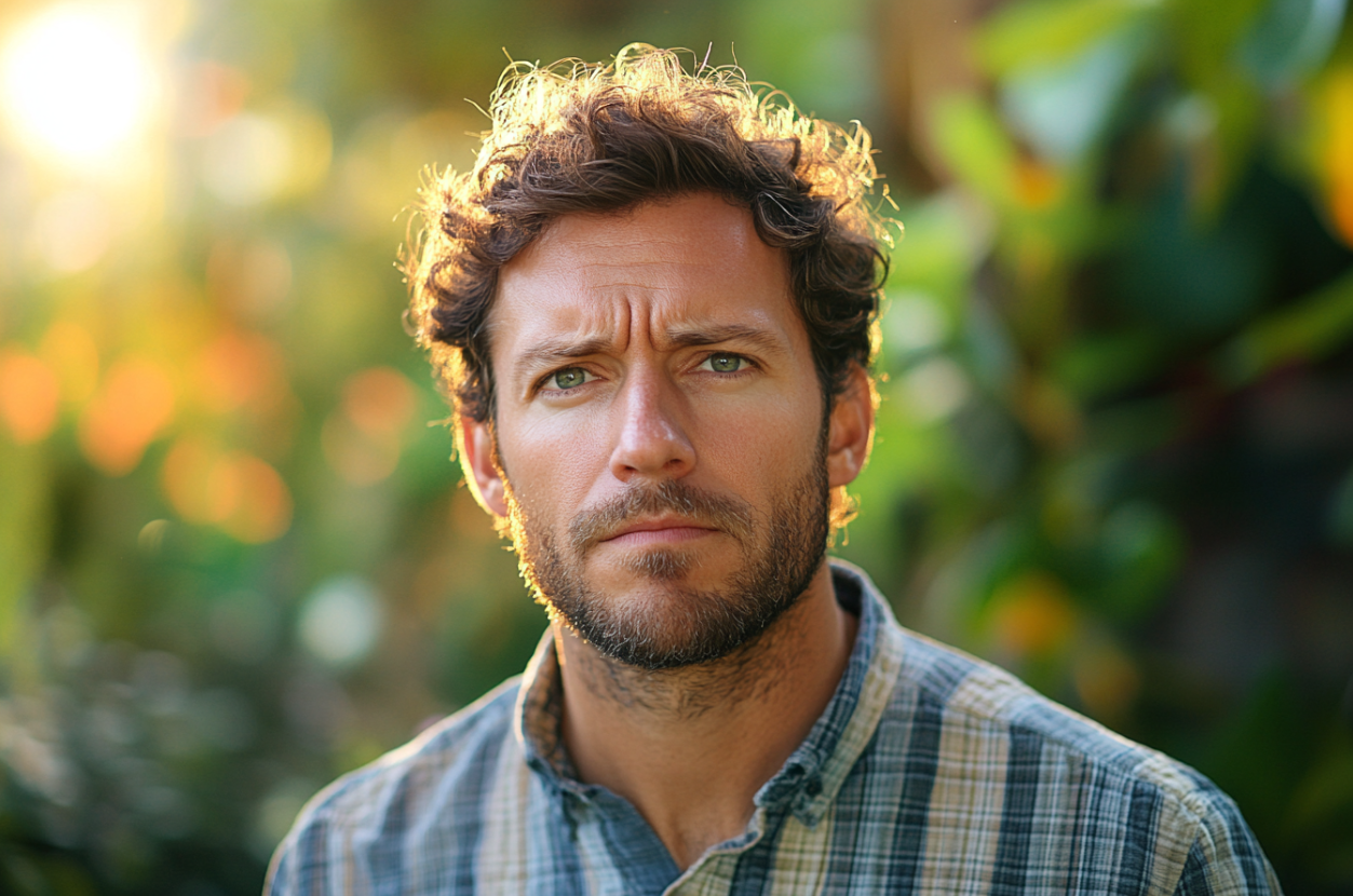 Un homme qui fronce les sourcils | Source : Midjourney