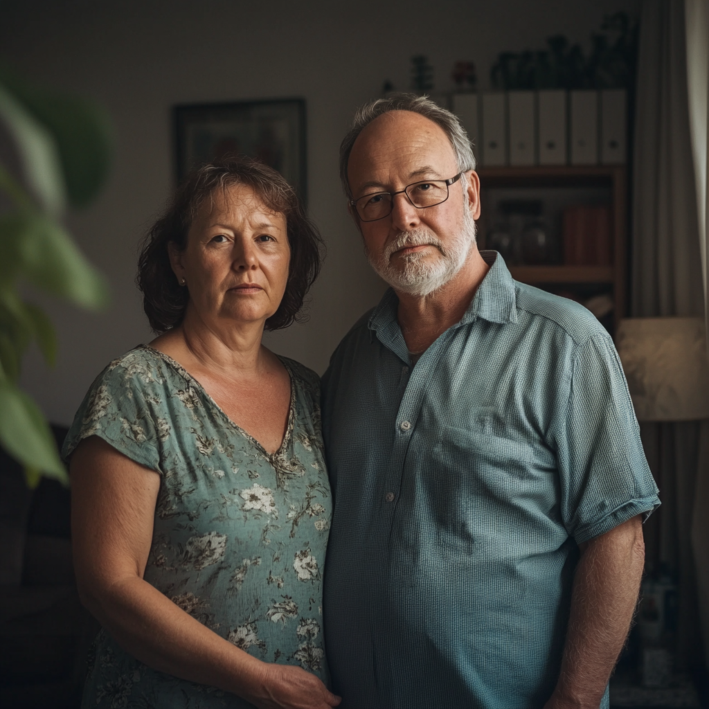 Des parents pleins de jugement dans leur salon | Source : Midjourney