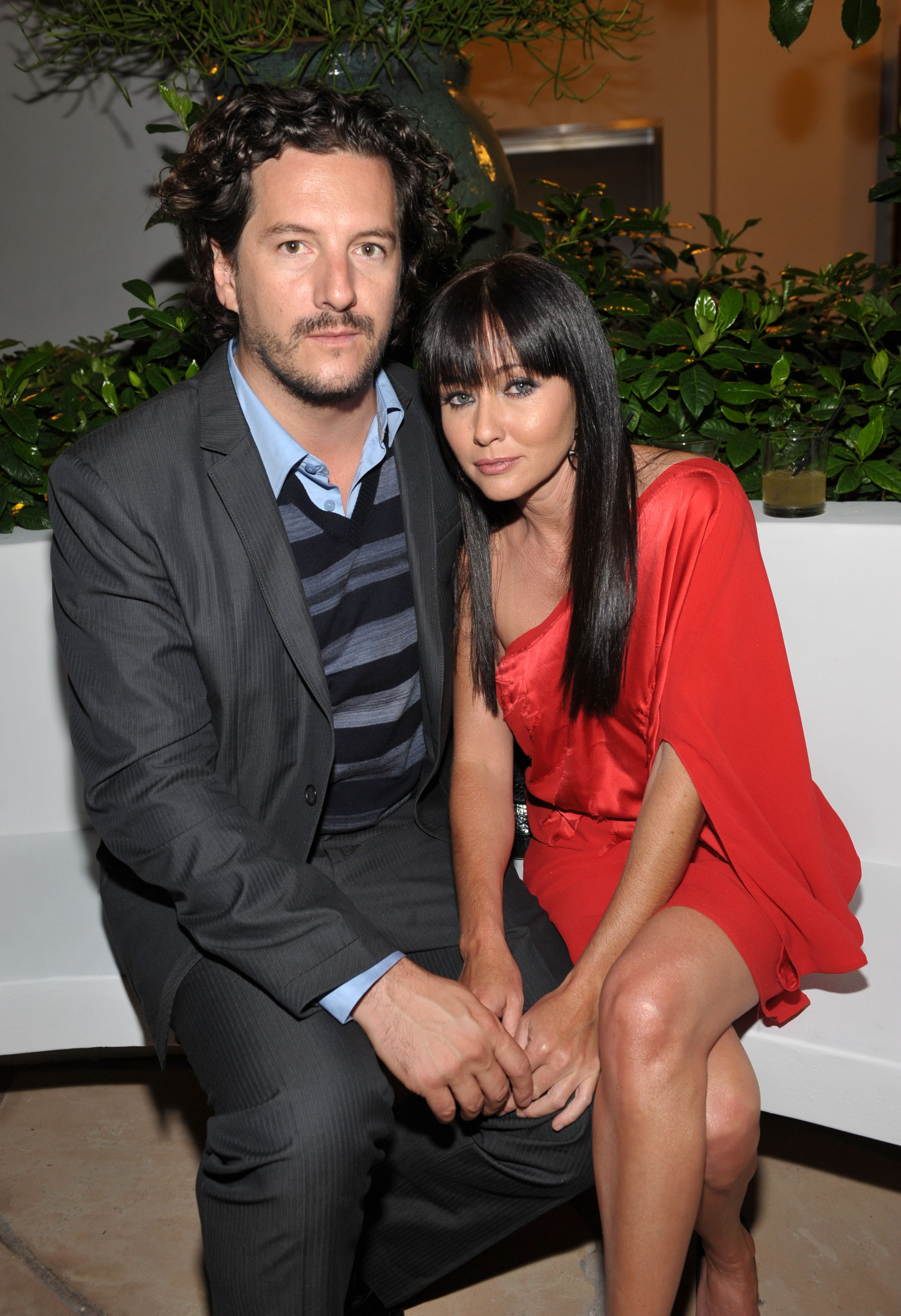 Kurt Iswarienko et Shannen Doherty à la soirée pré-Emmy organisée par Entertainment Weekly et Women in Film à West Hollywood, Californie, le 17 septembre 2009 | Source : Getty Images